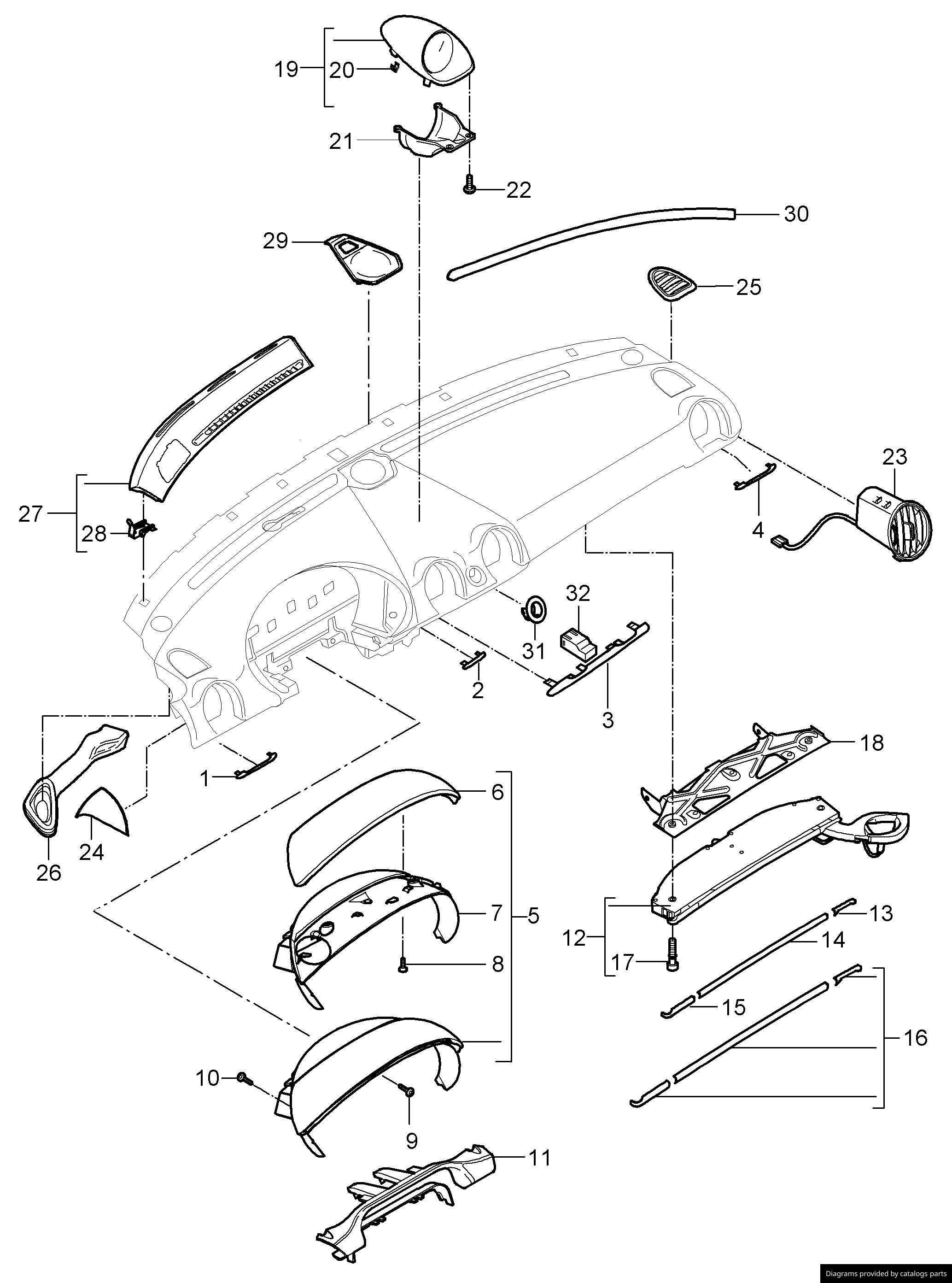Car part diagram