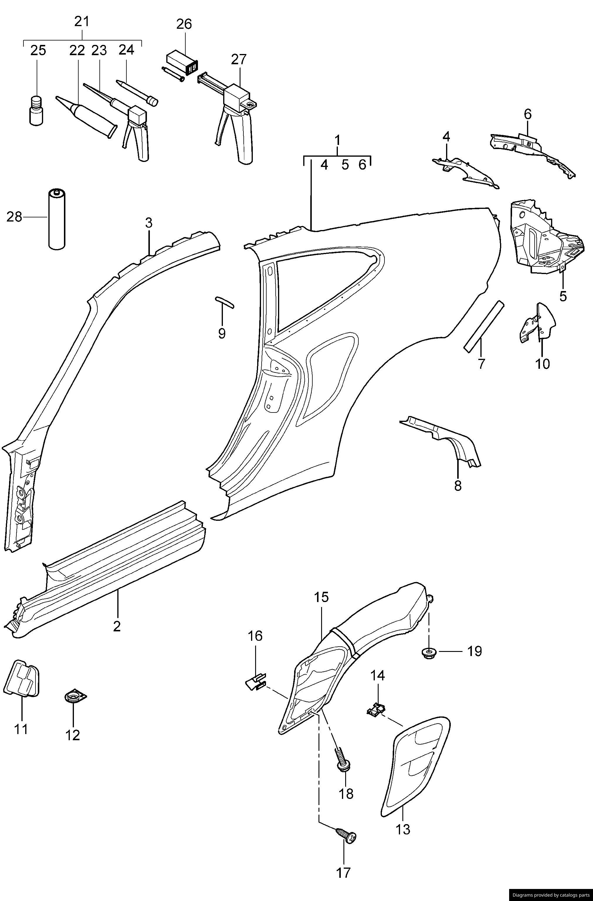 Car part diagram