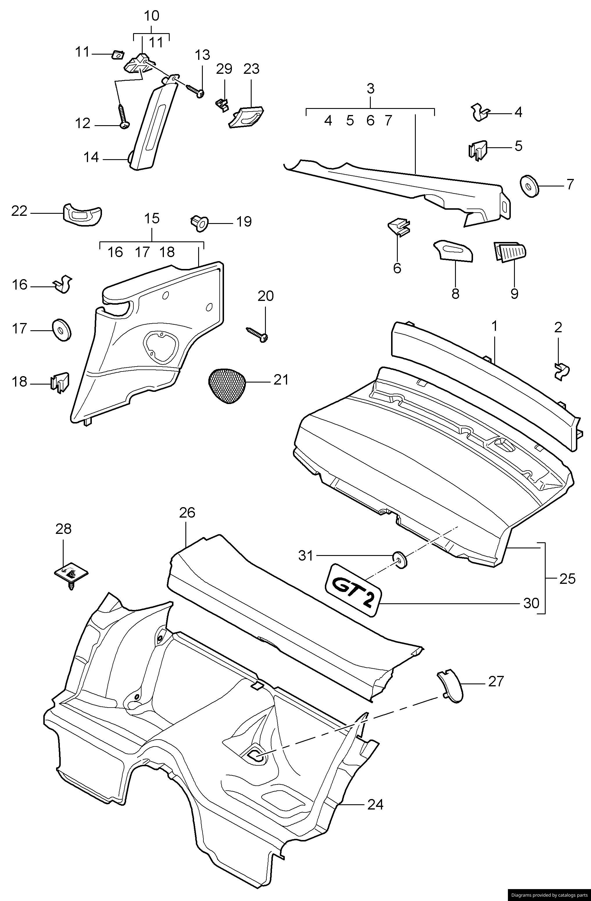 Car part diagram