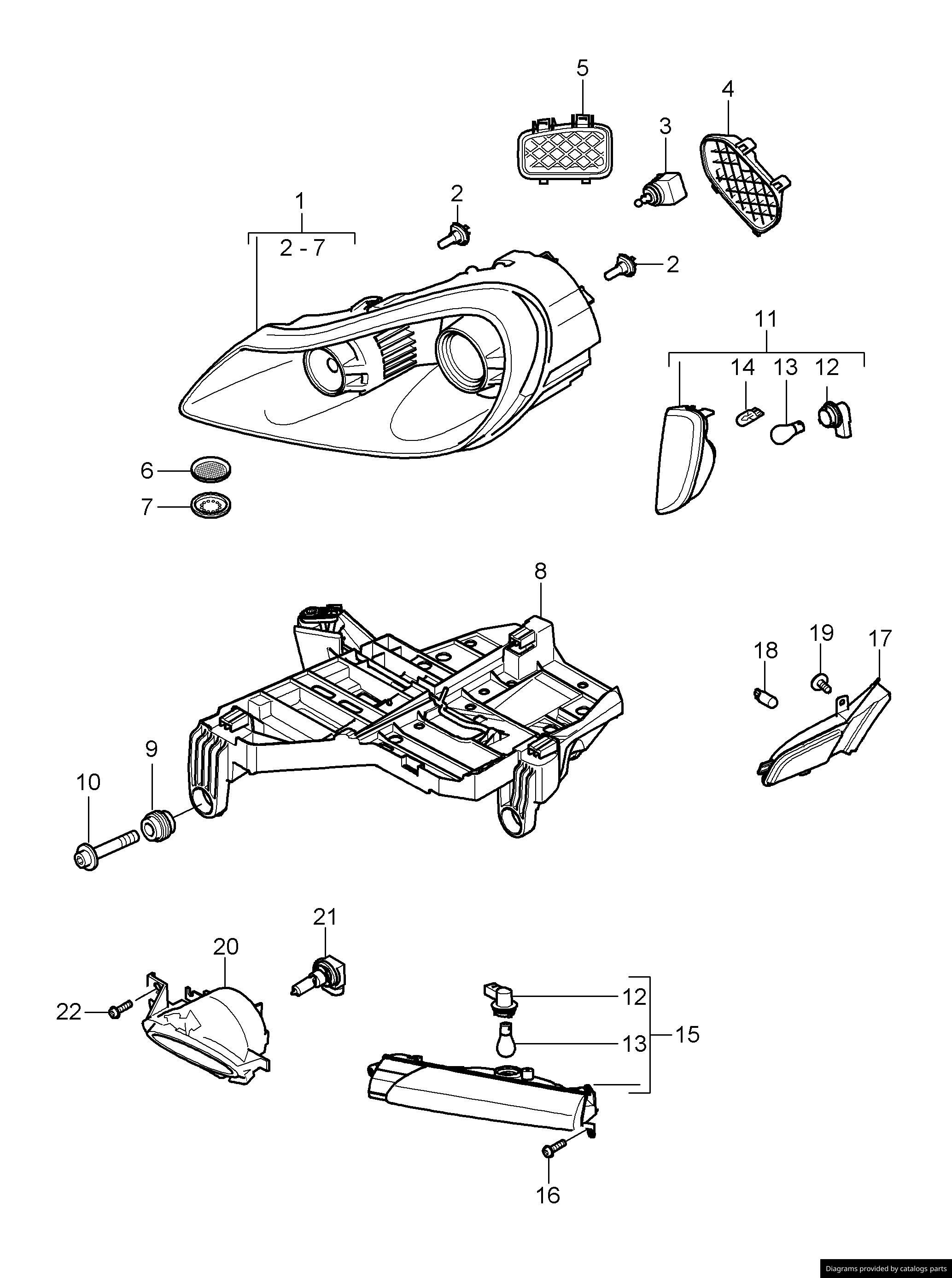Car part diagram