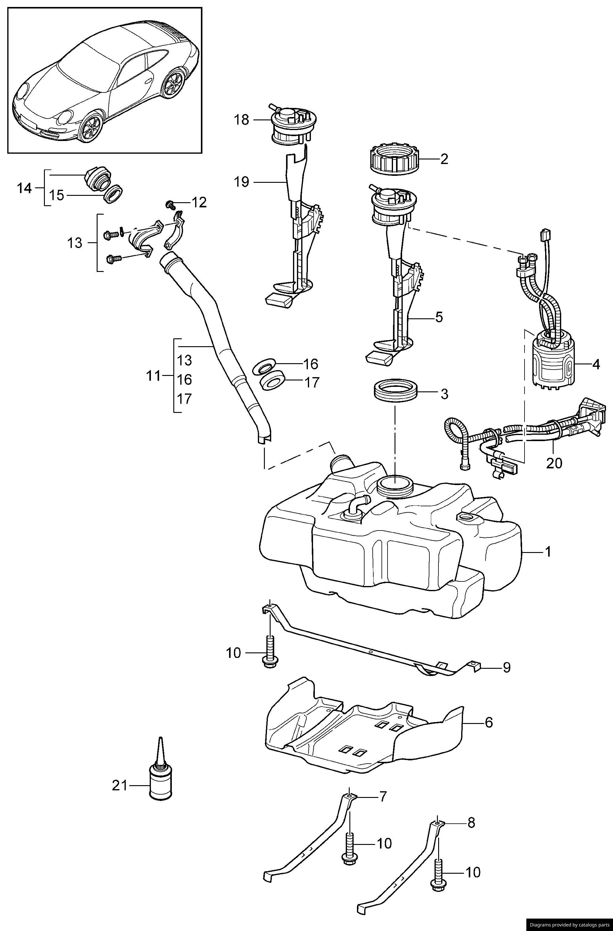 Porsche Fuel Tank 99720102206 LLLParts