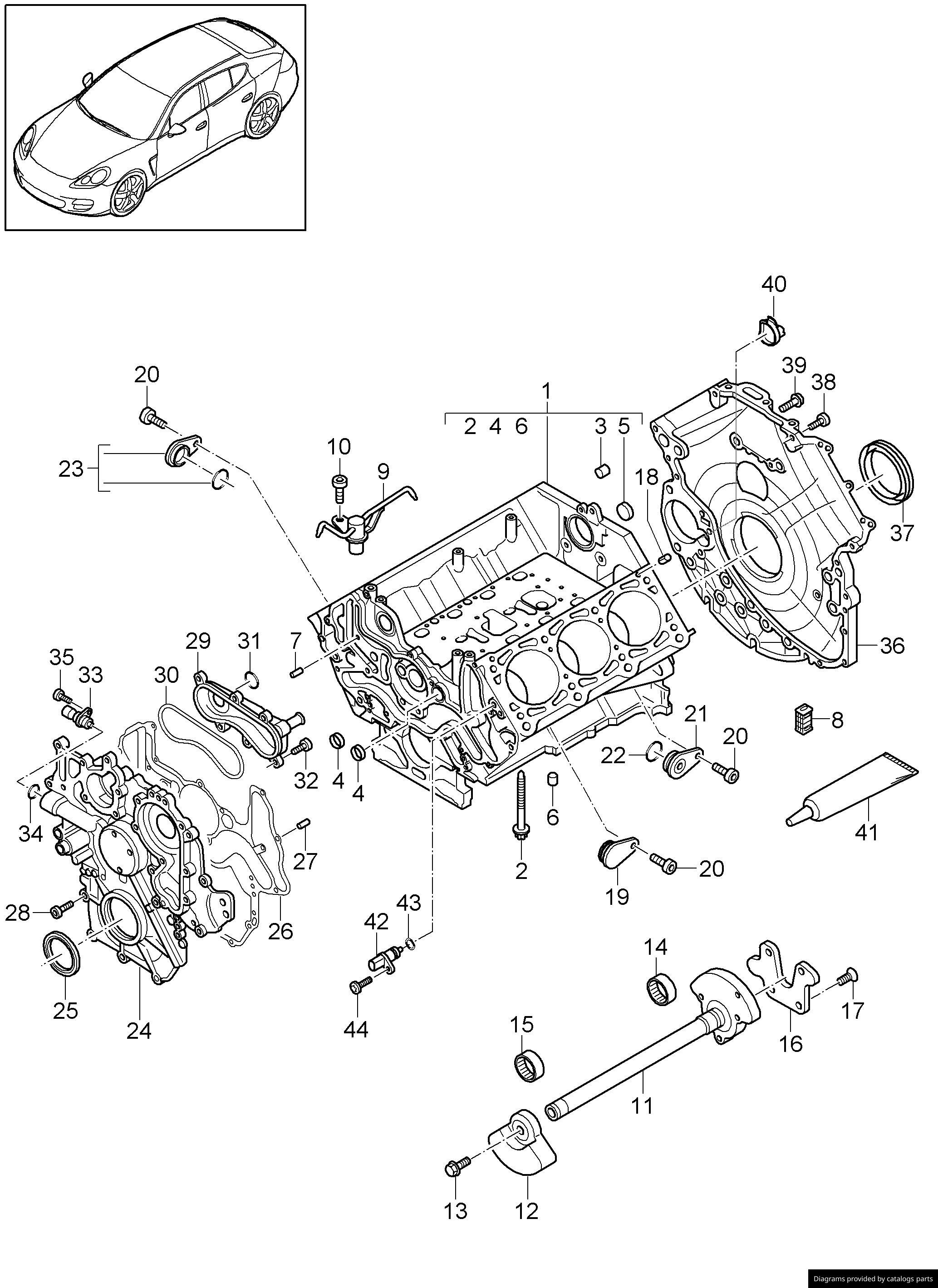 Car part diagram