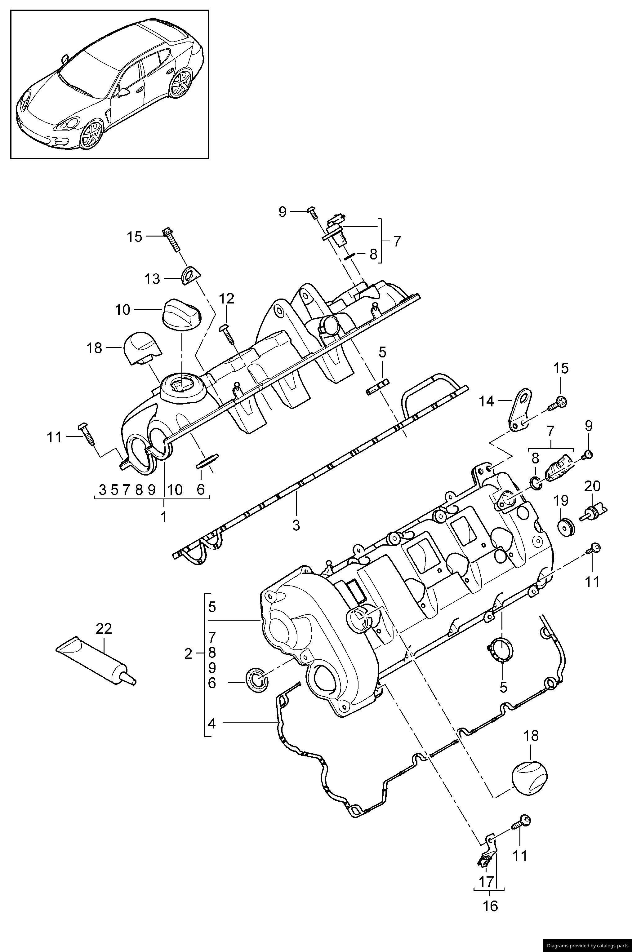 Car part diagram