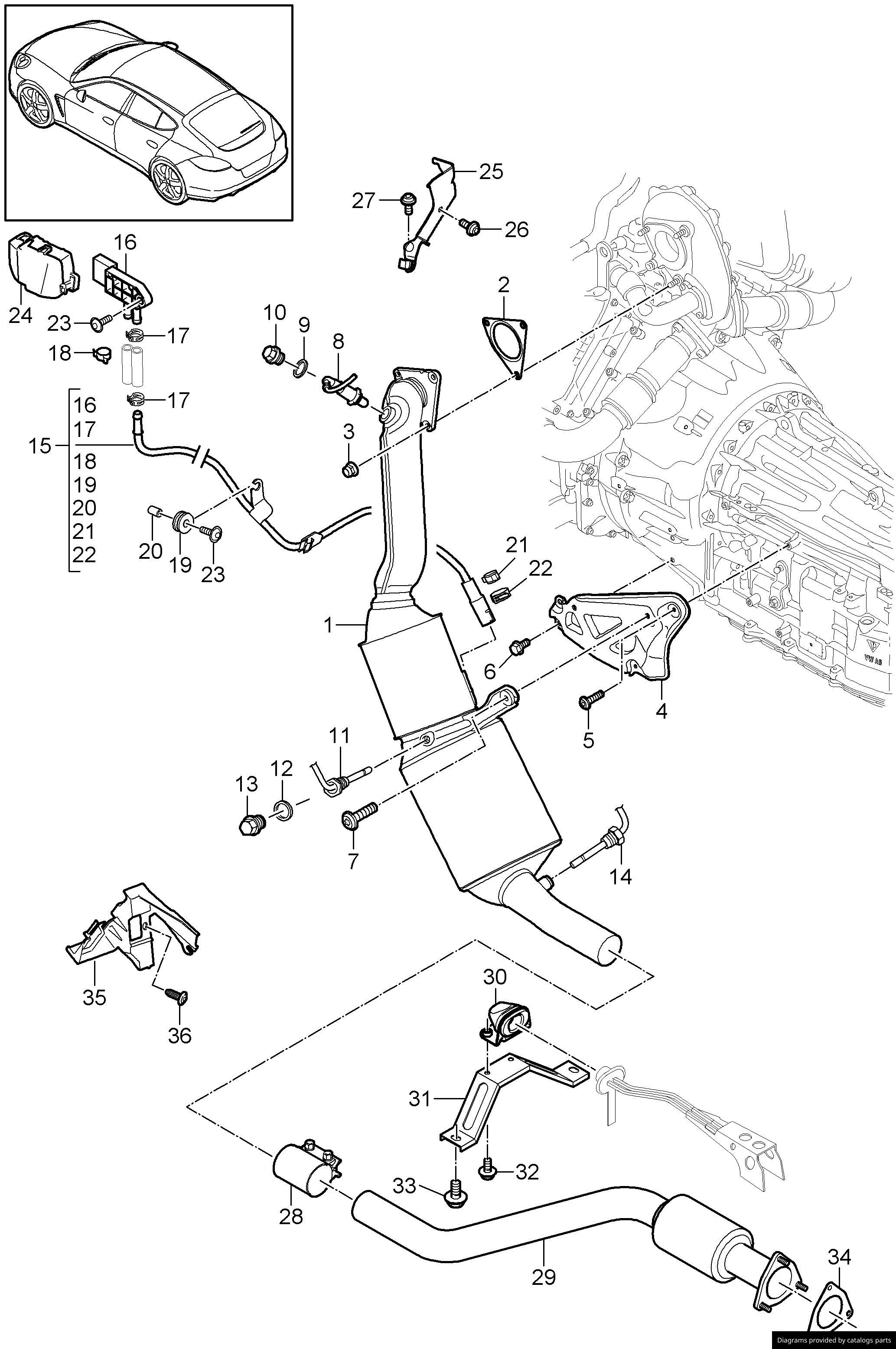 Car part diagram