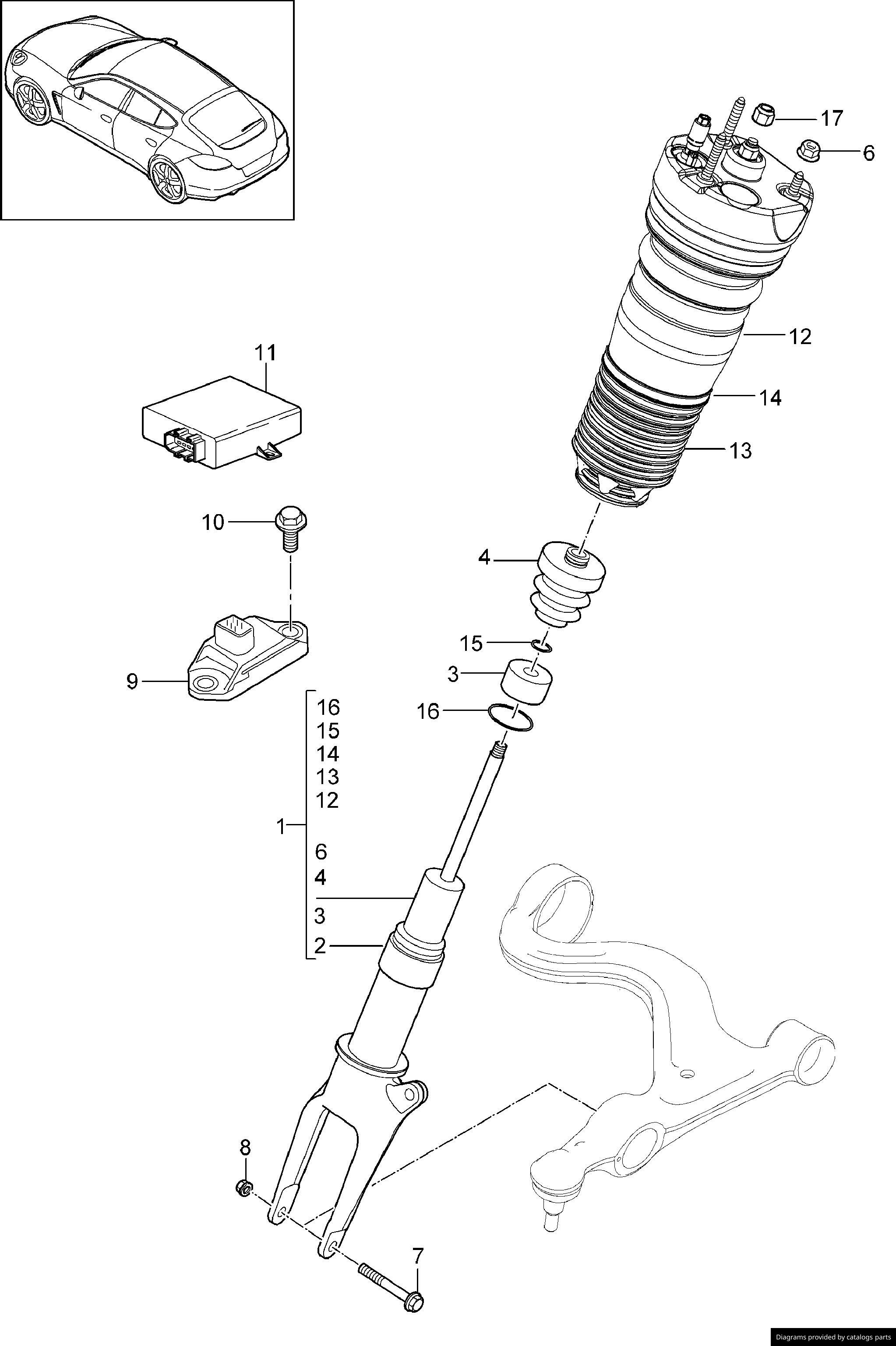 Car part diagram
