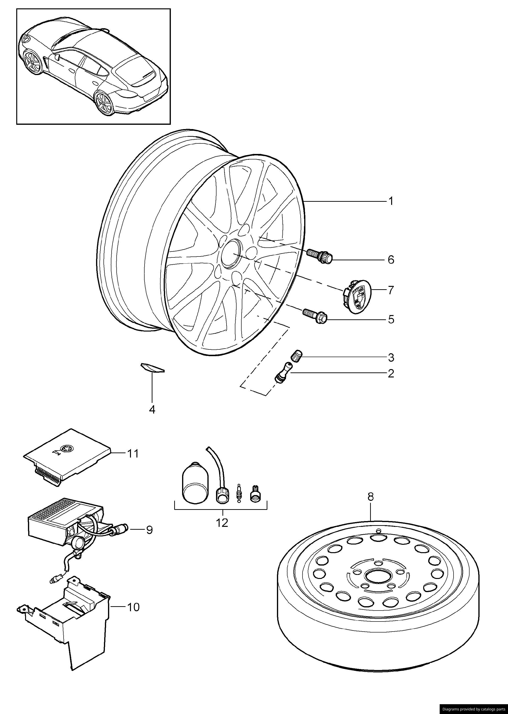 Car part diagram