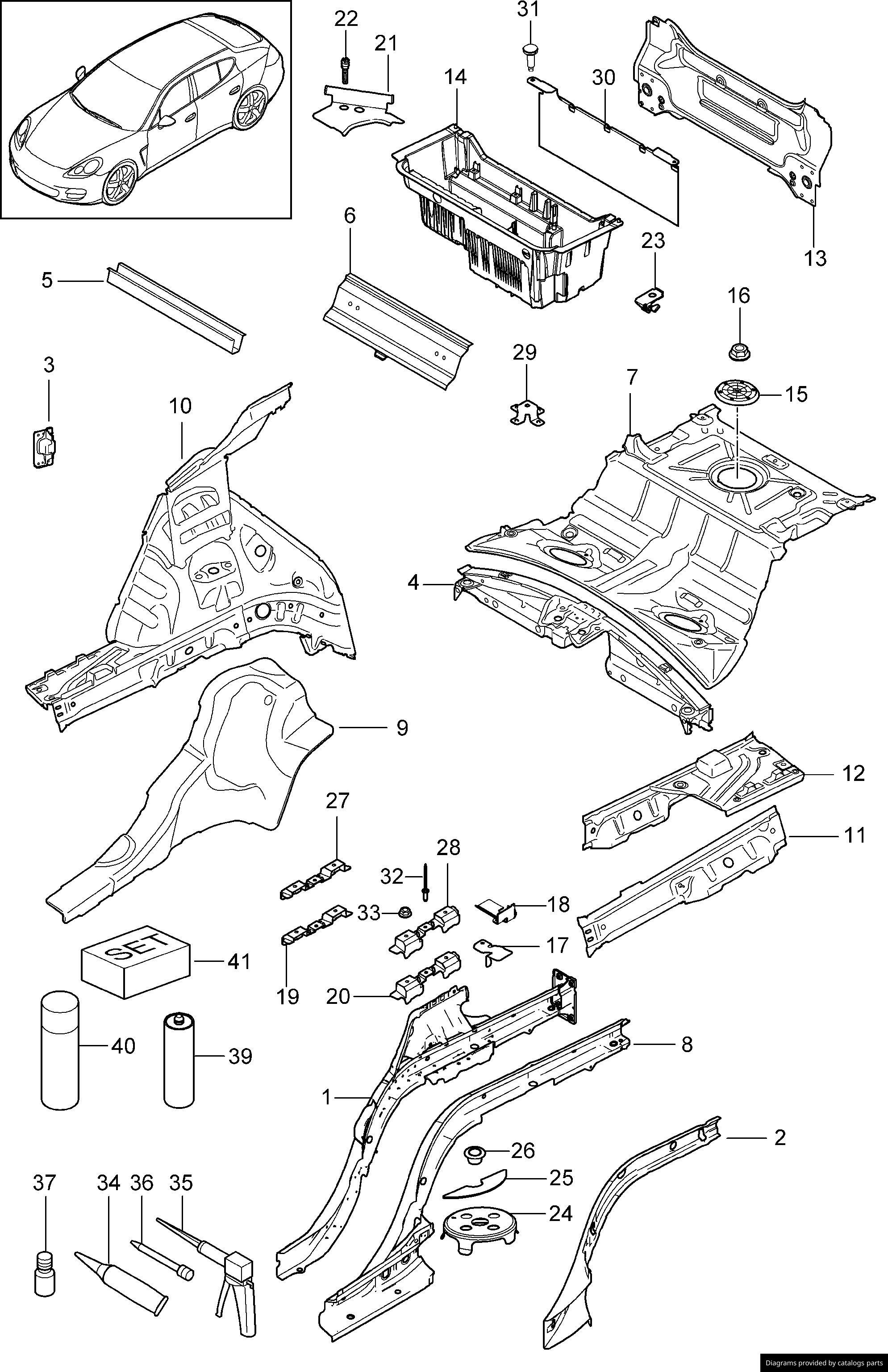 Car part diagram