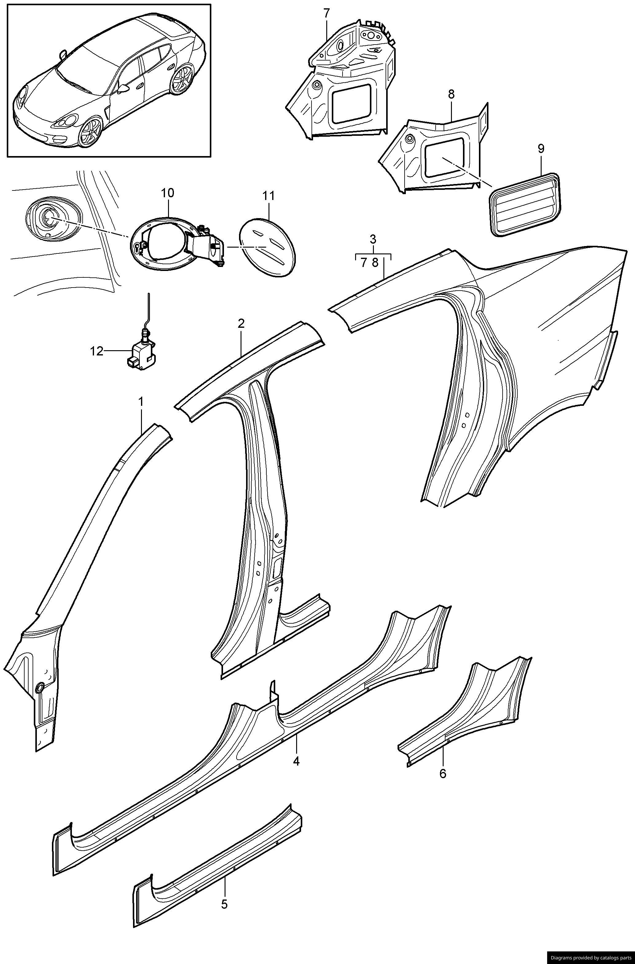 Car part diagram