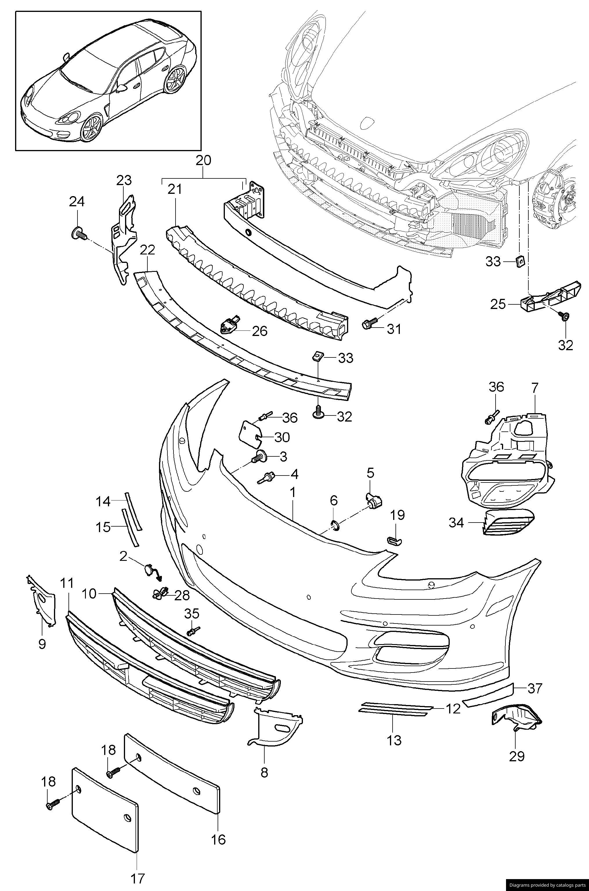 Car part diagram