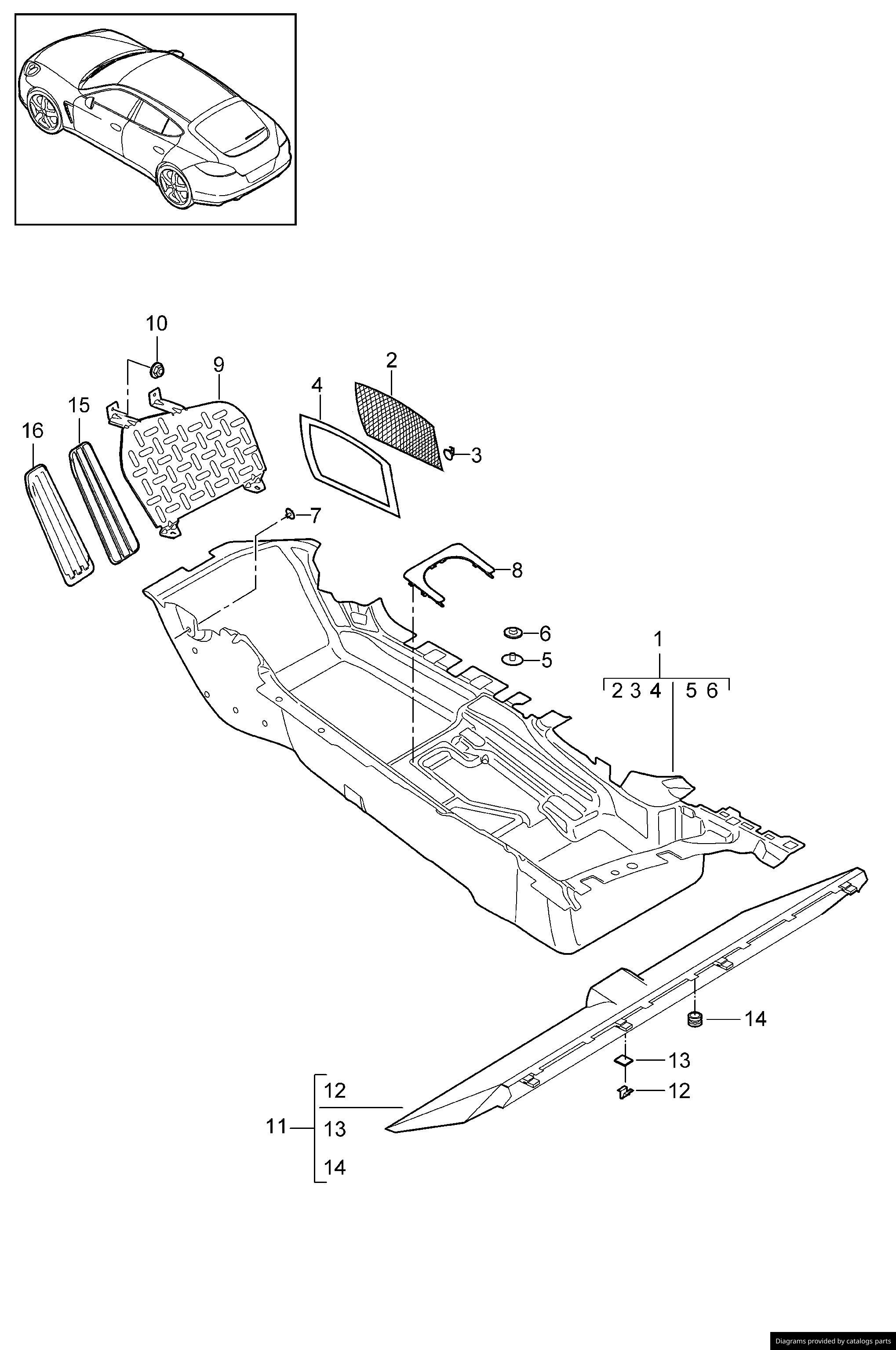 Car part diagram