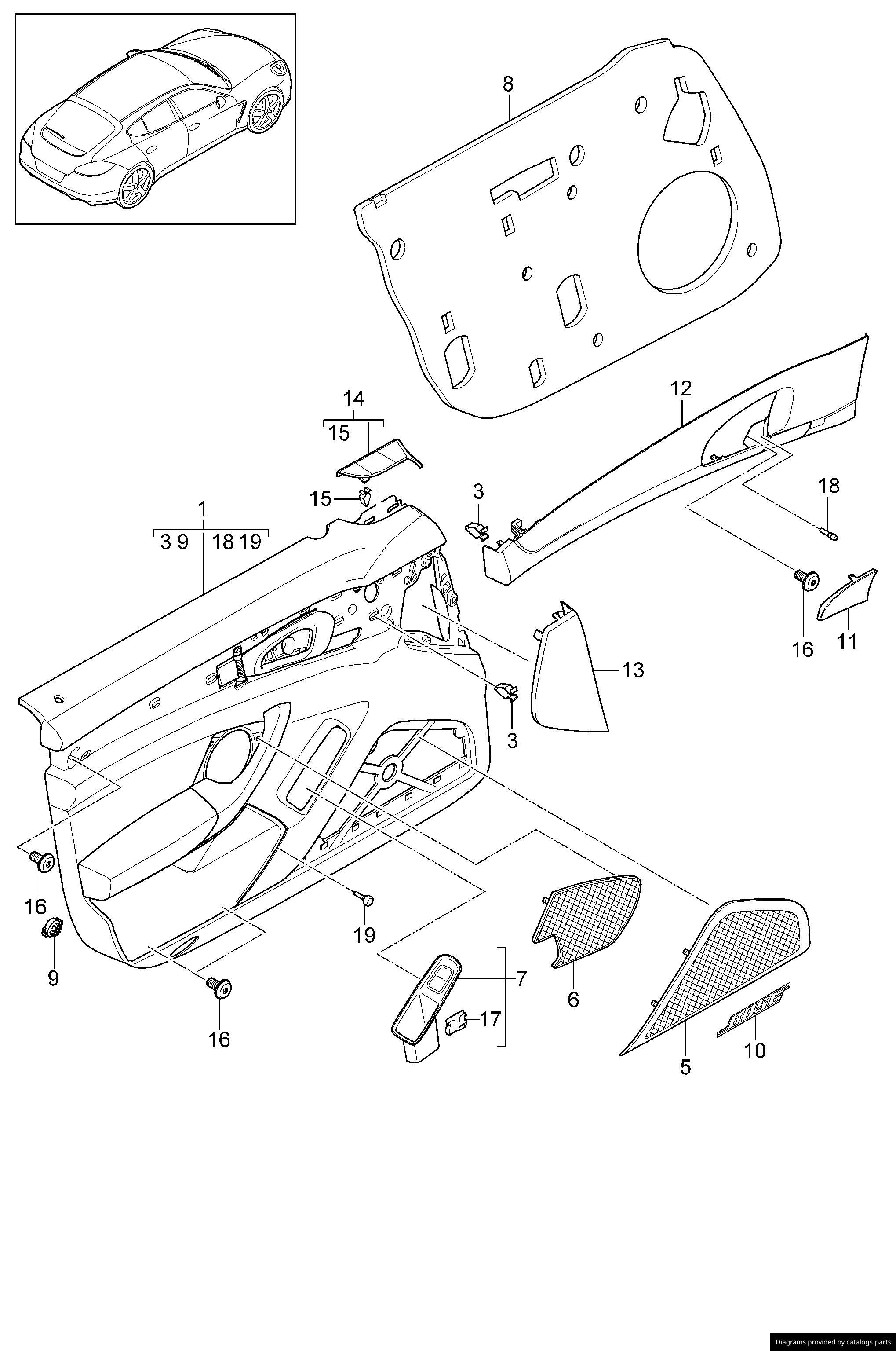 Car part diagram
