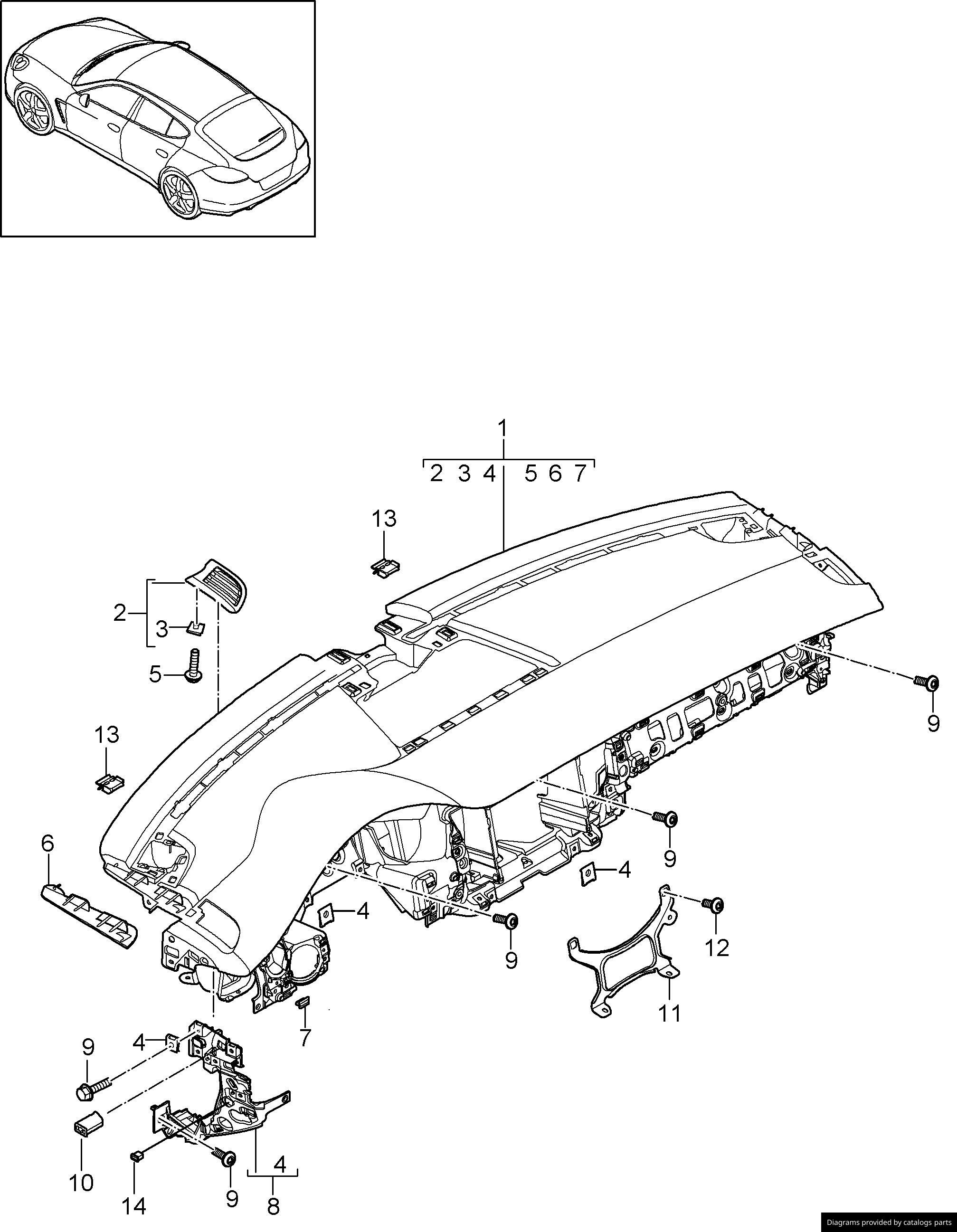 Car part diagram