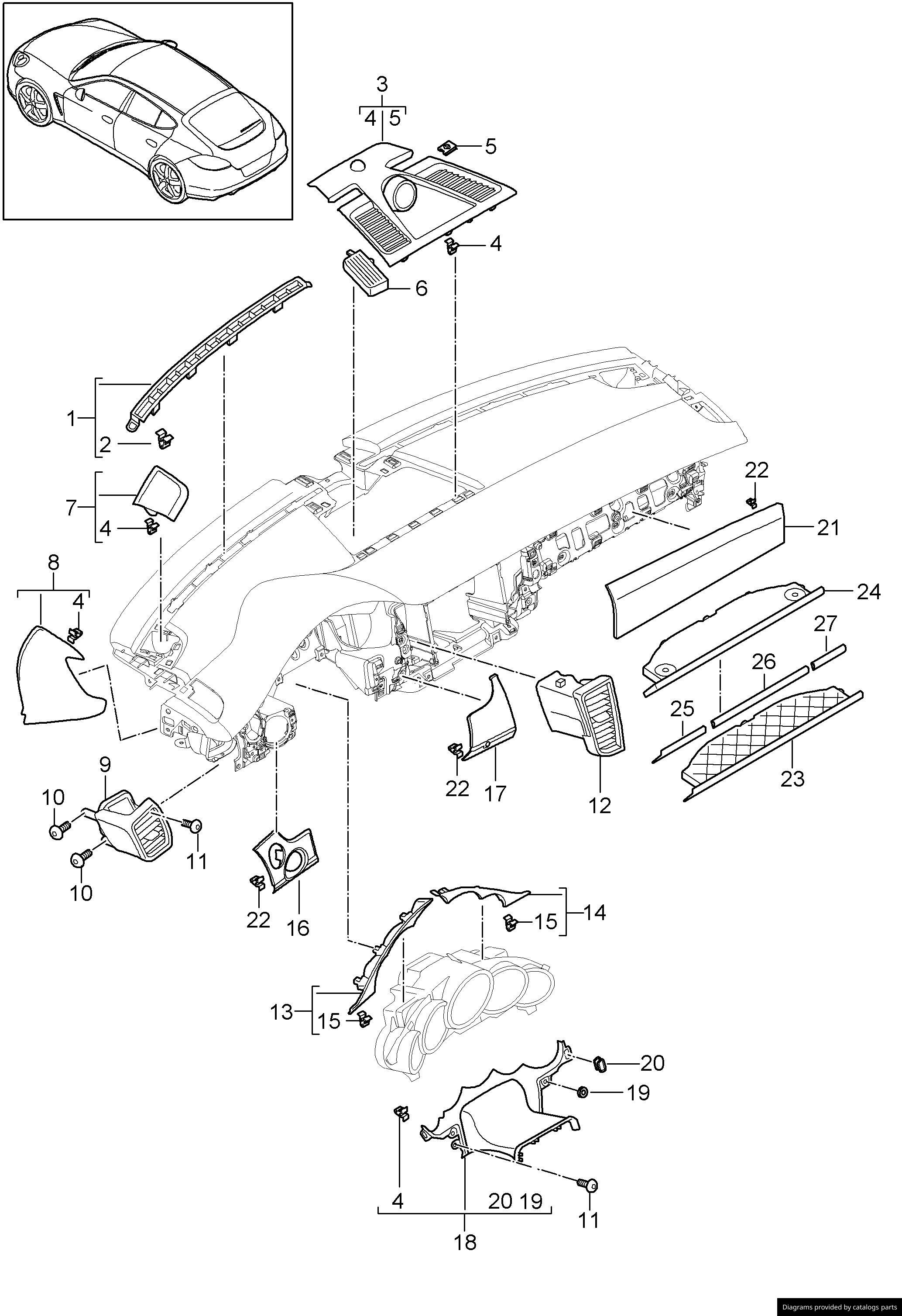 Car part diagram