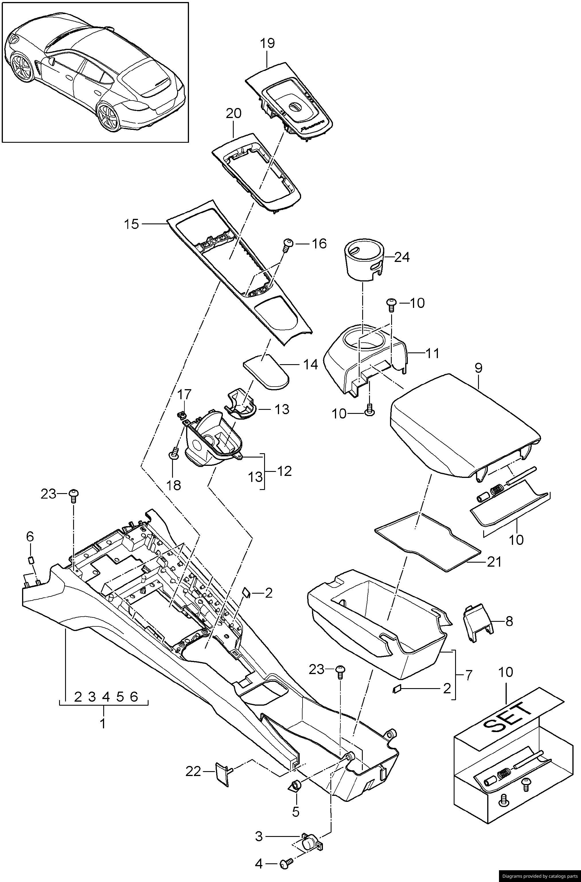 Car part diagram