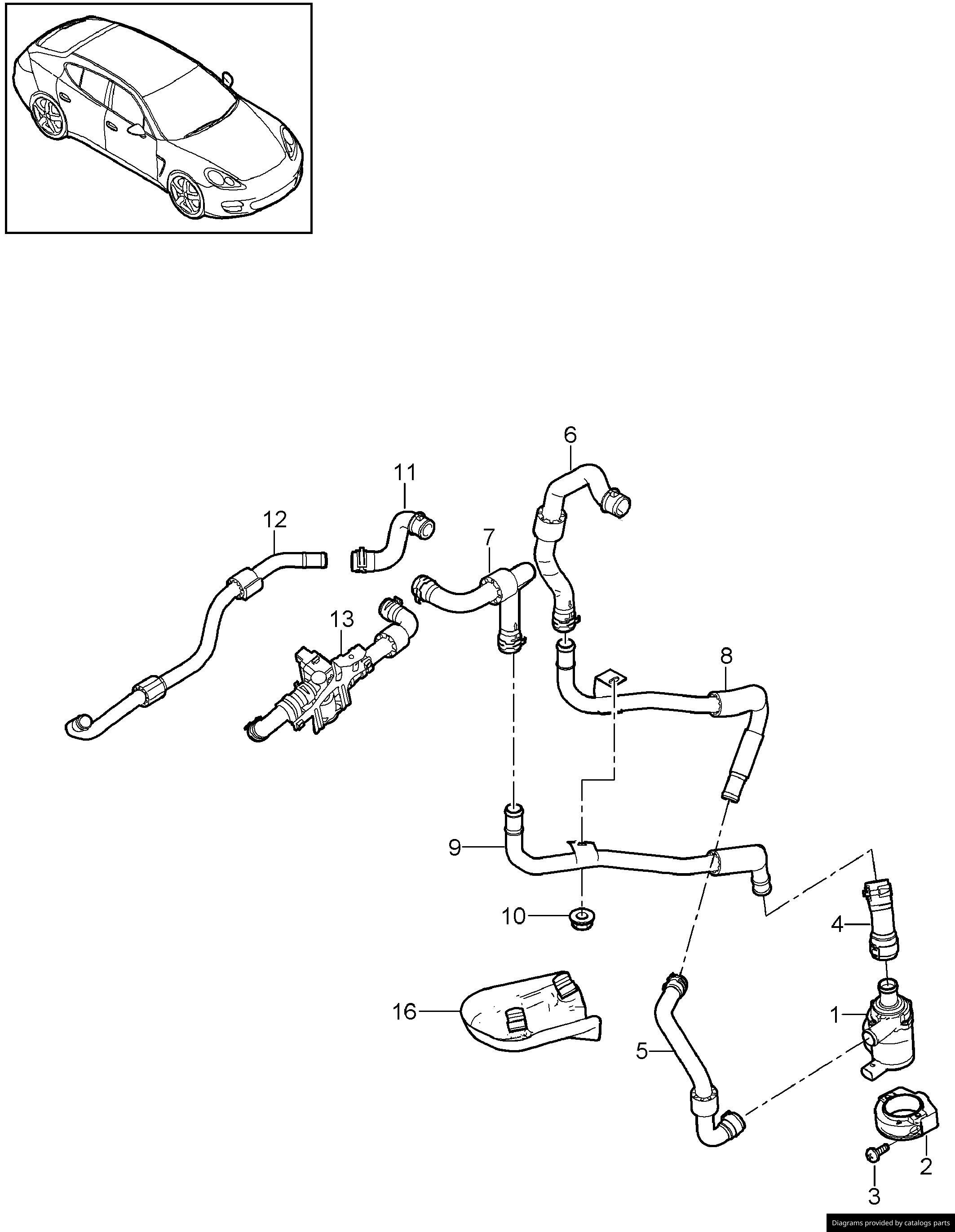 Car part diagram