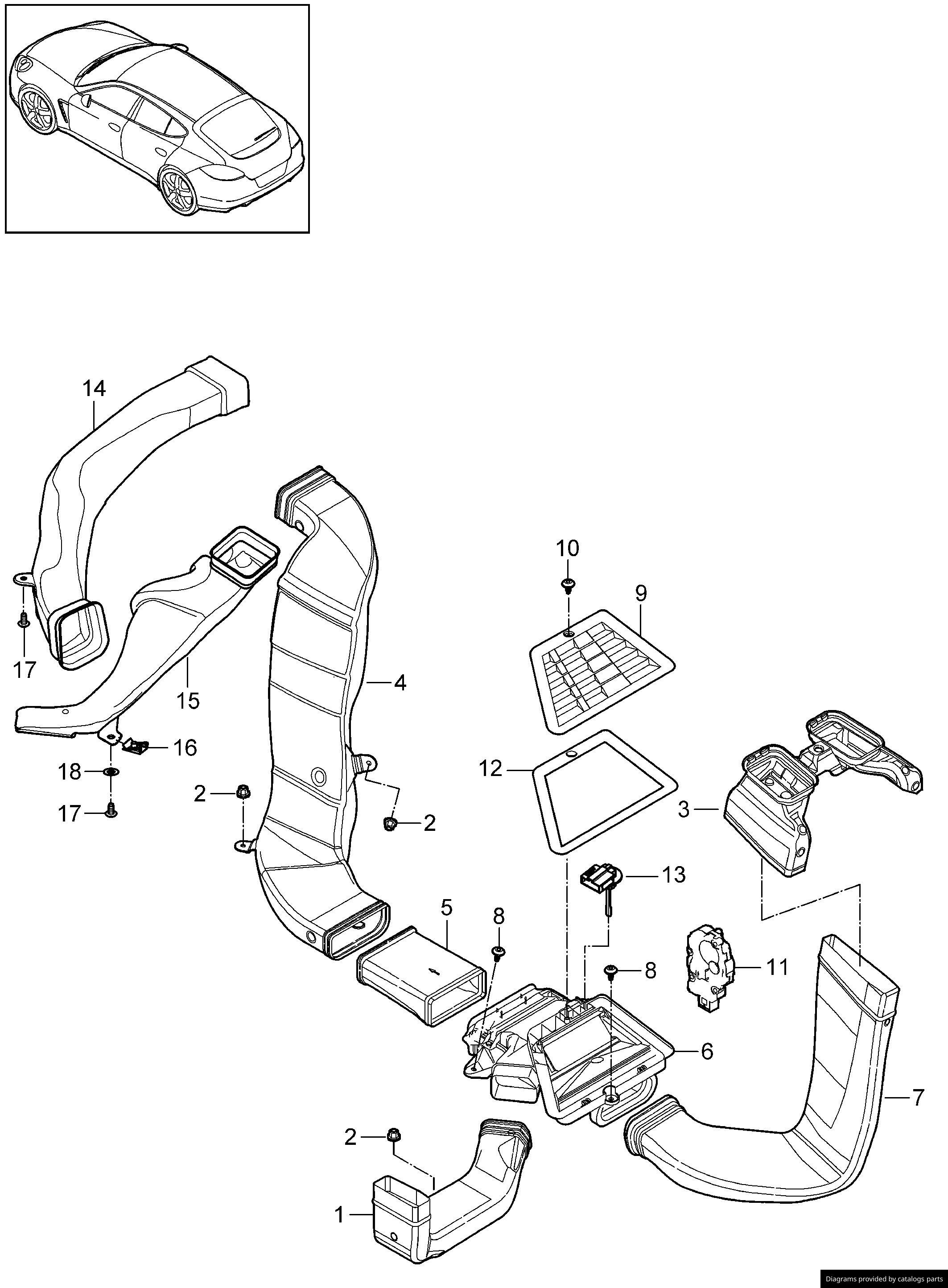 Car part diagram