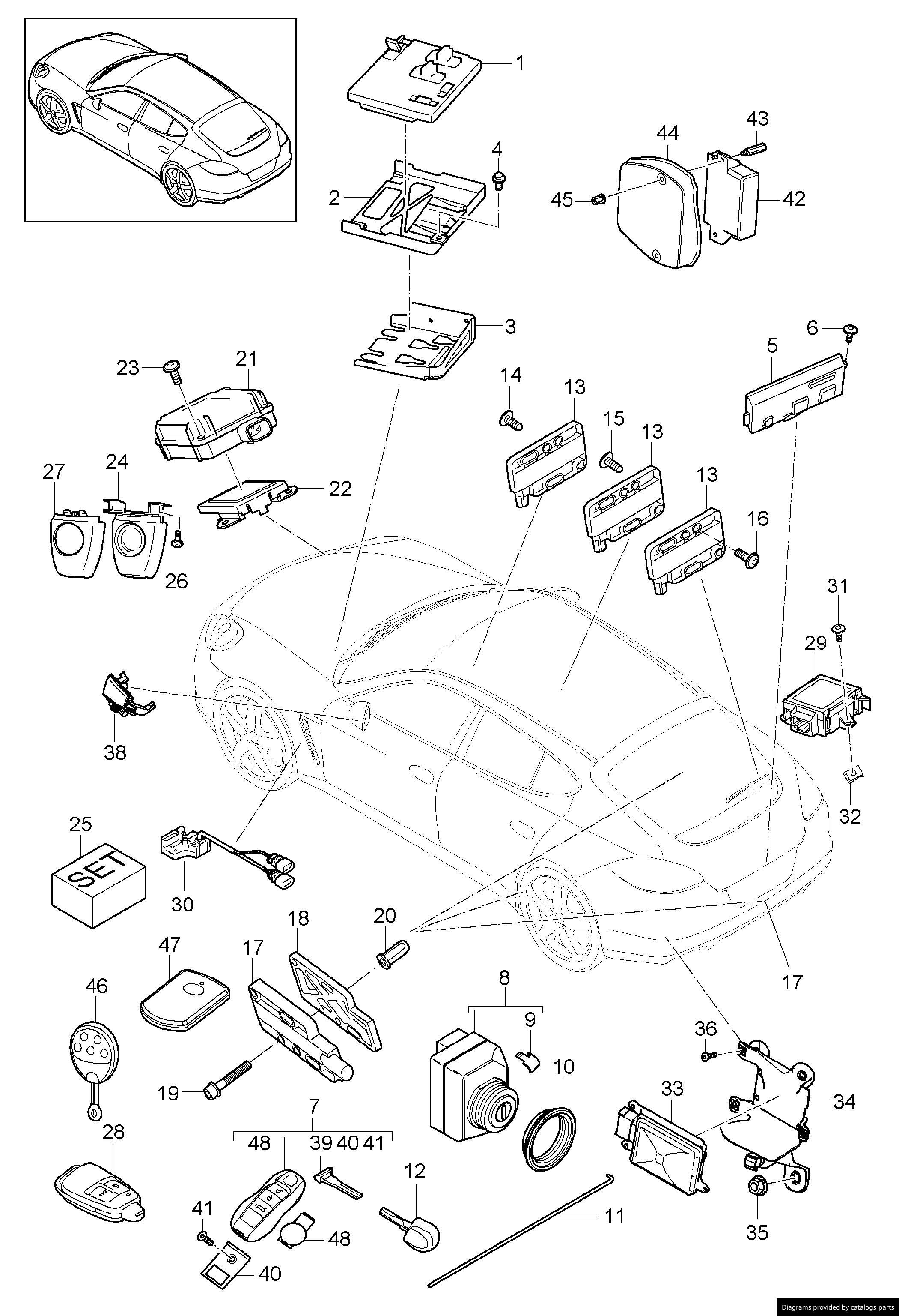 Car part diagram