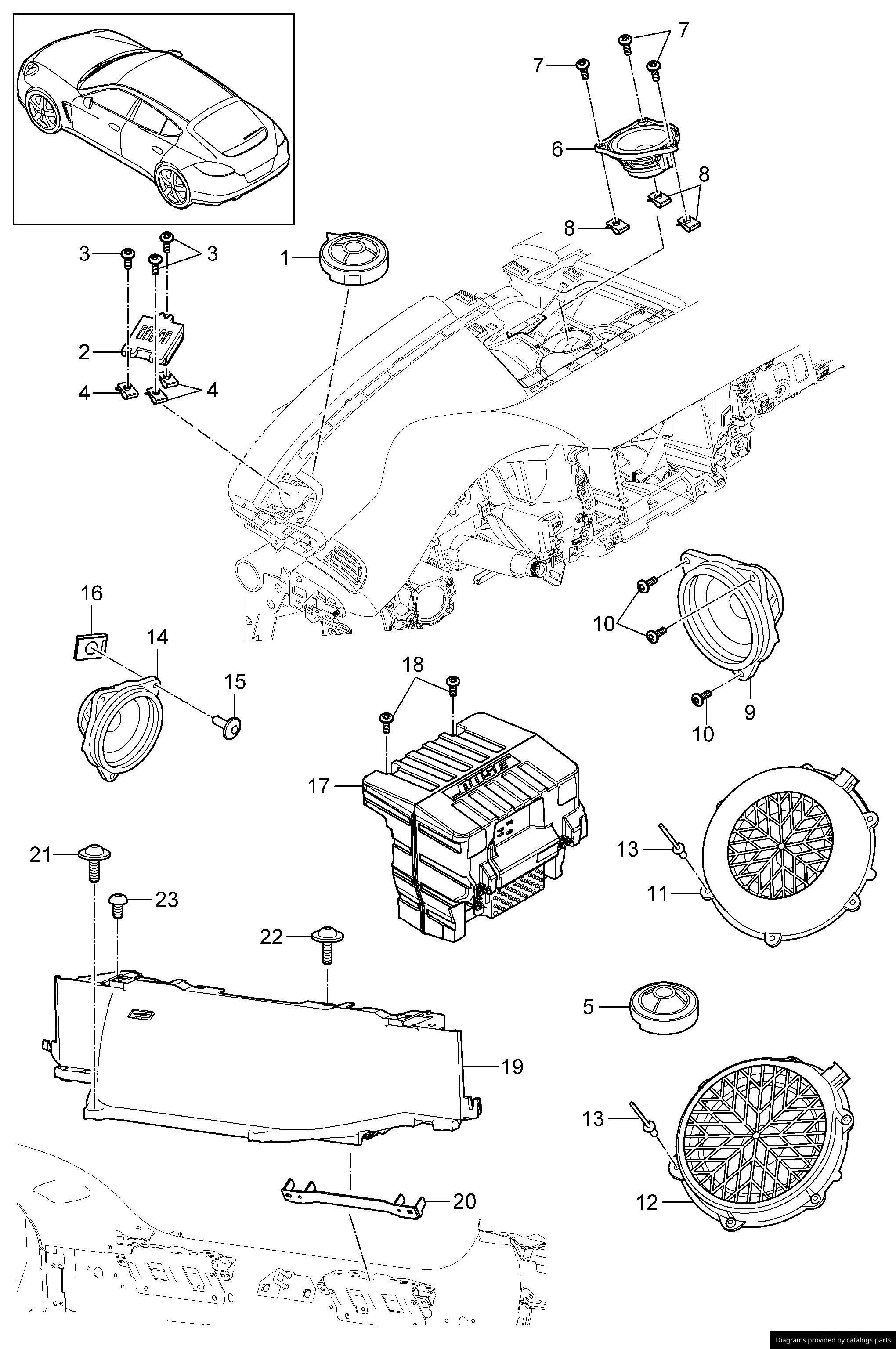 Car part diagram