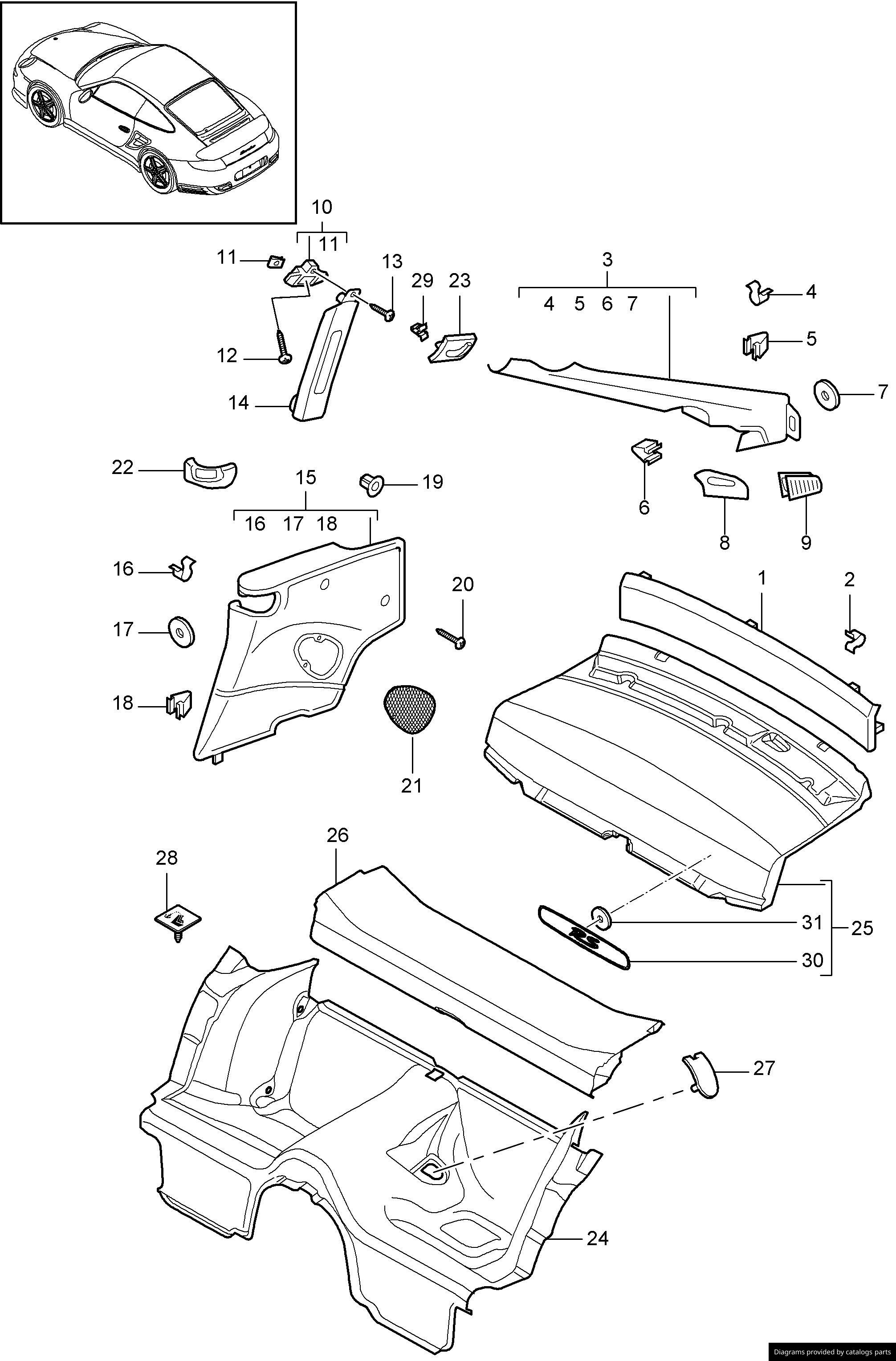 Car part diagram