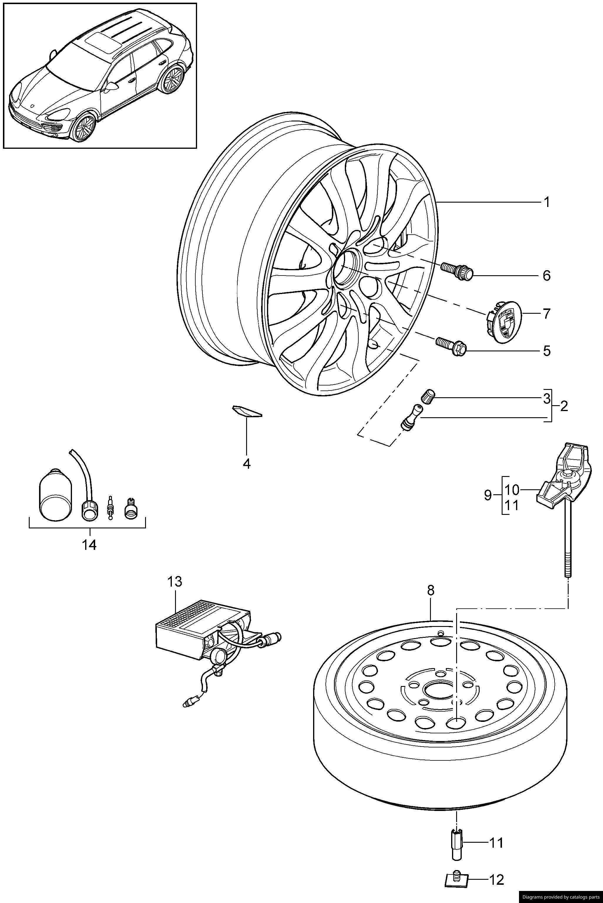 Car part diagram