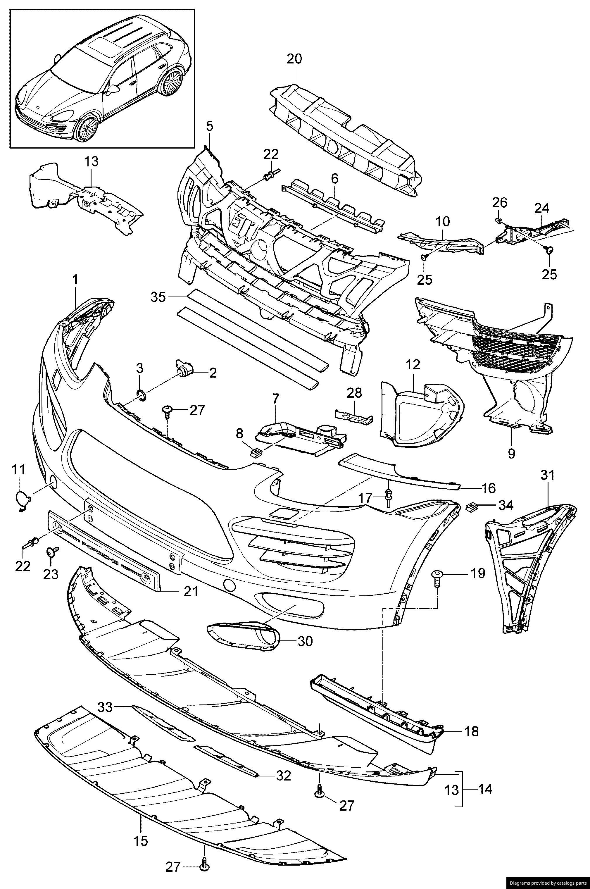 Car part diagram