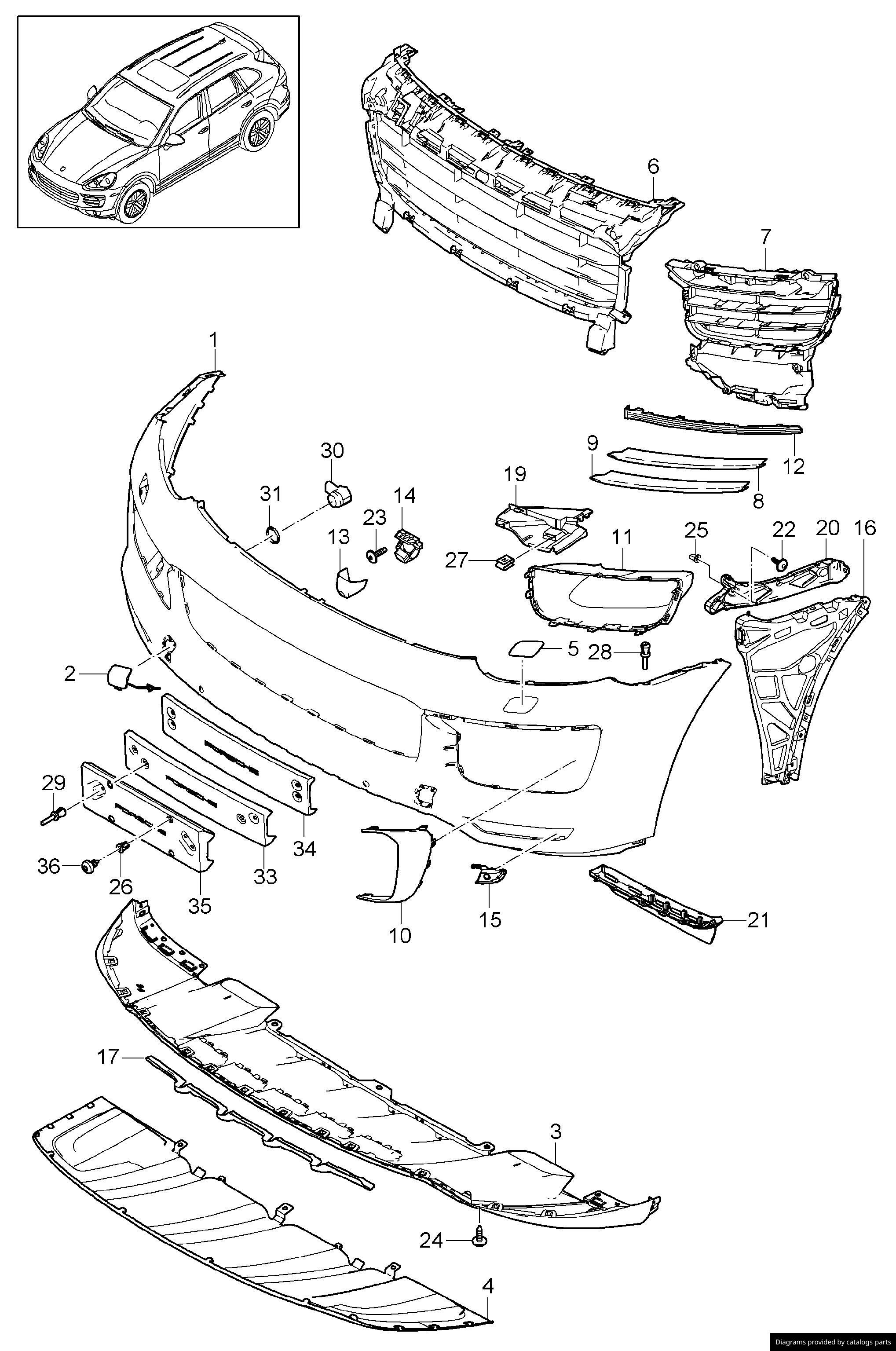 Car part diagram