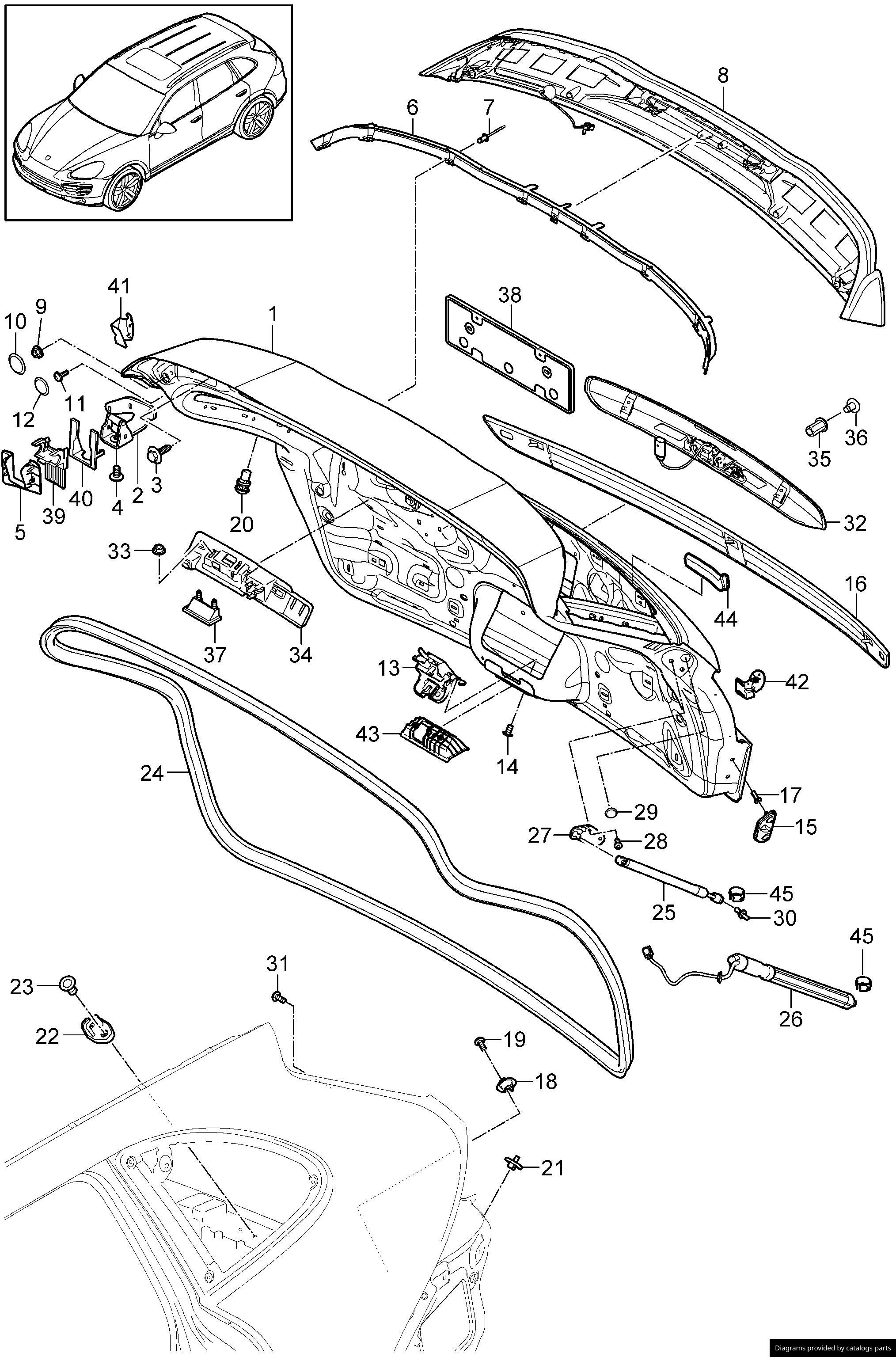 Car part diagram