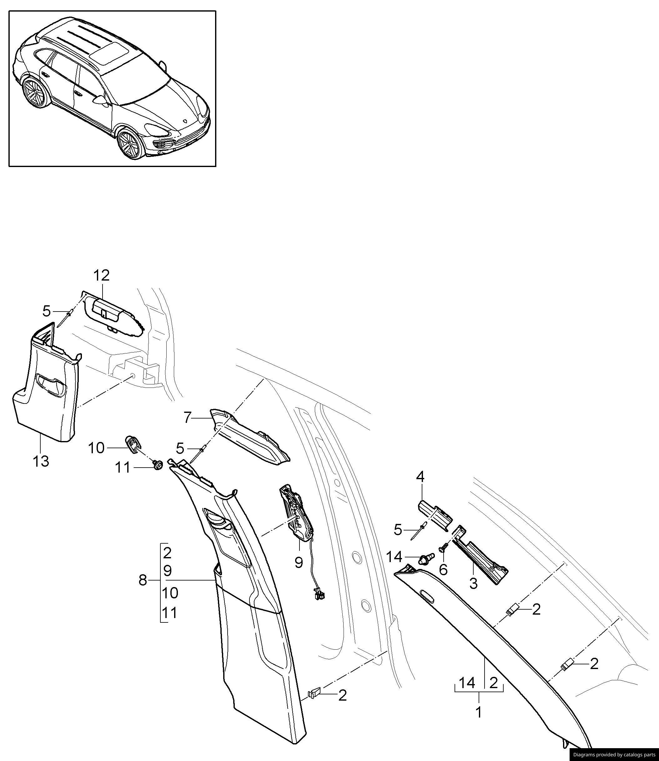 Car part diagram