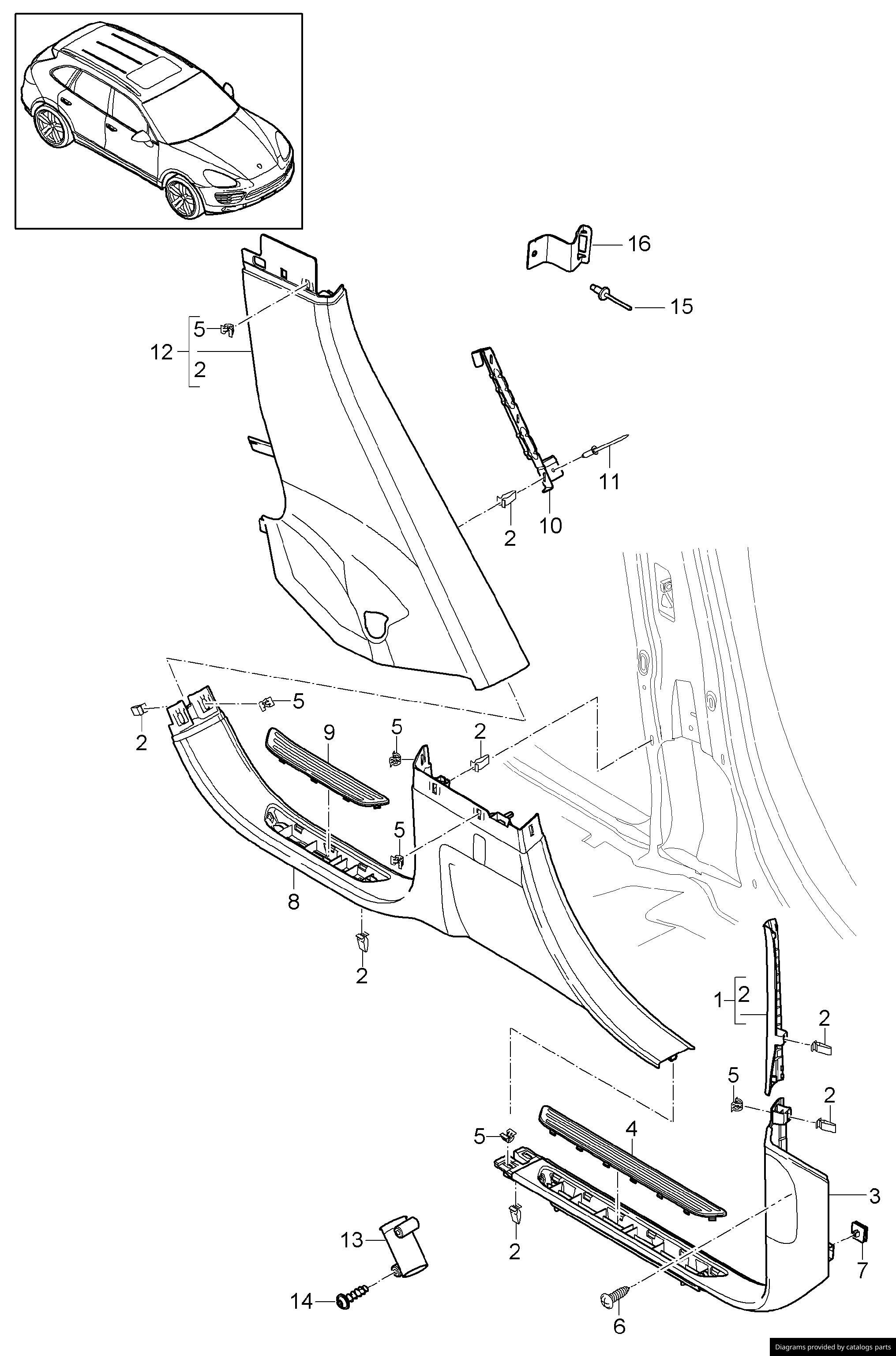 Car part diagram