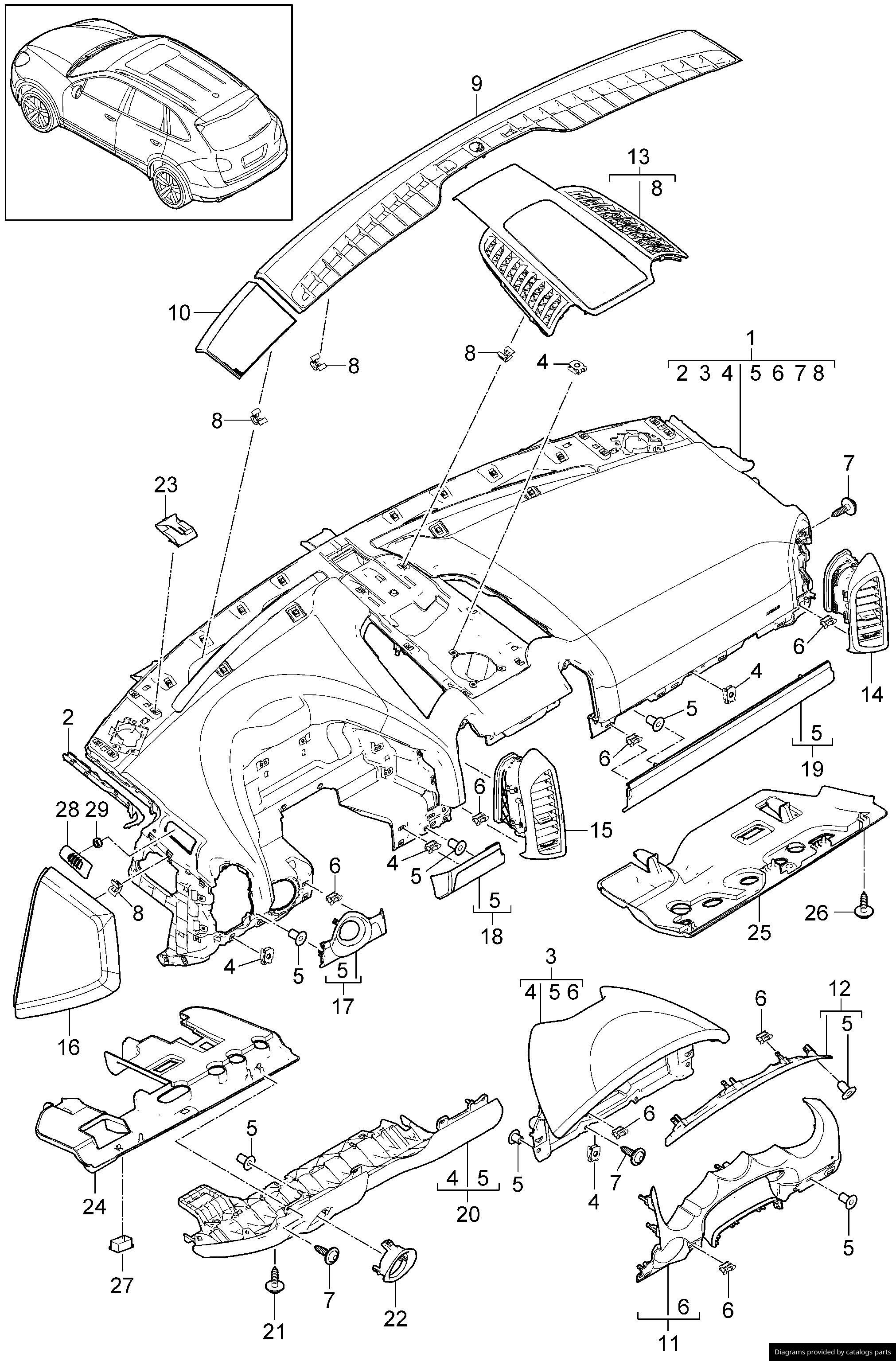 Car part diagram