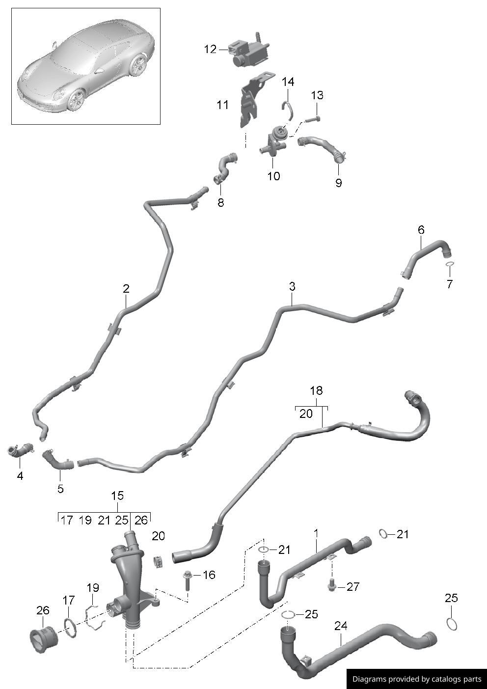 Car part diagram
