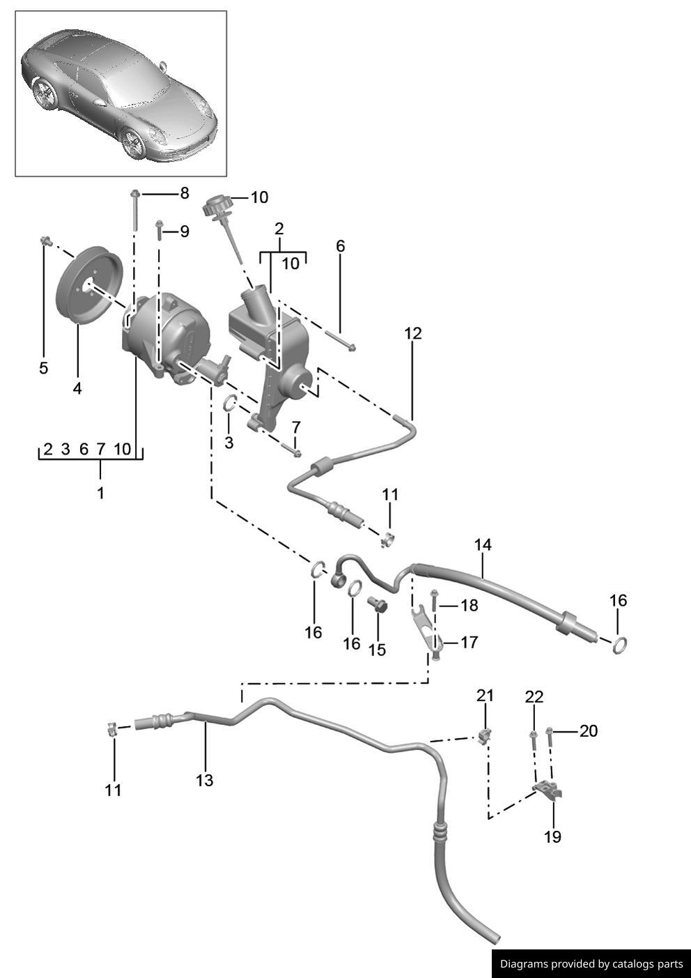 Car part diagram