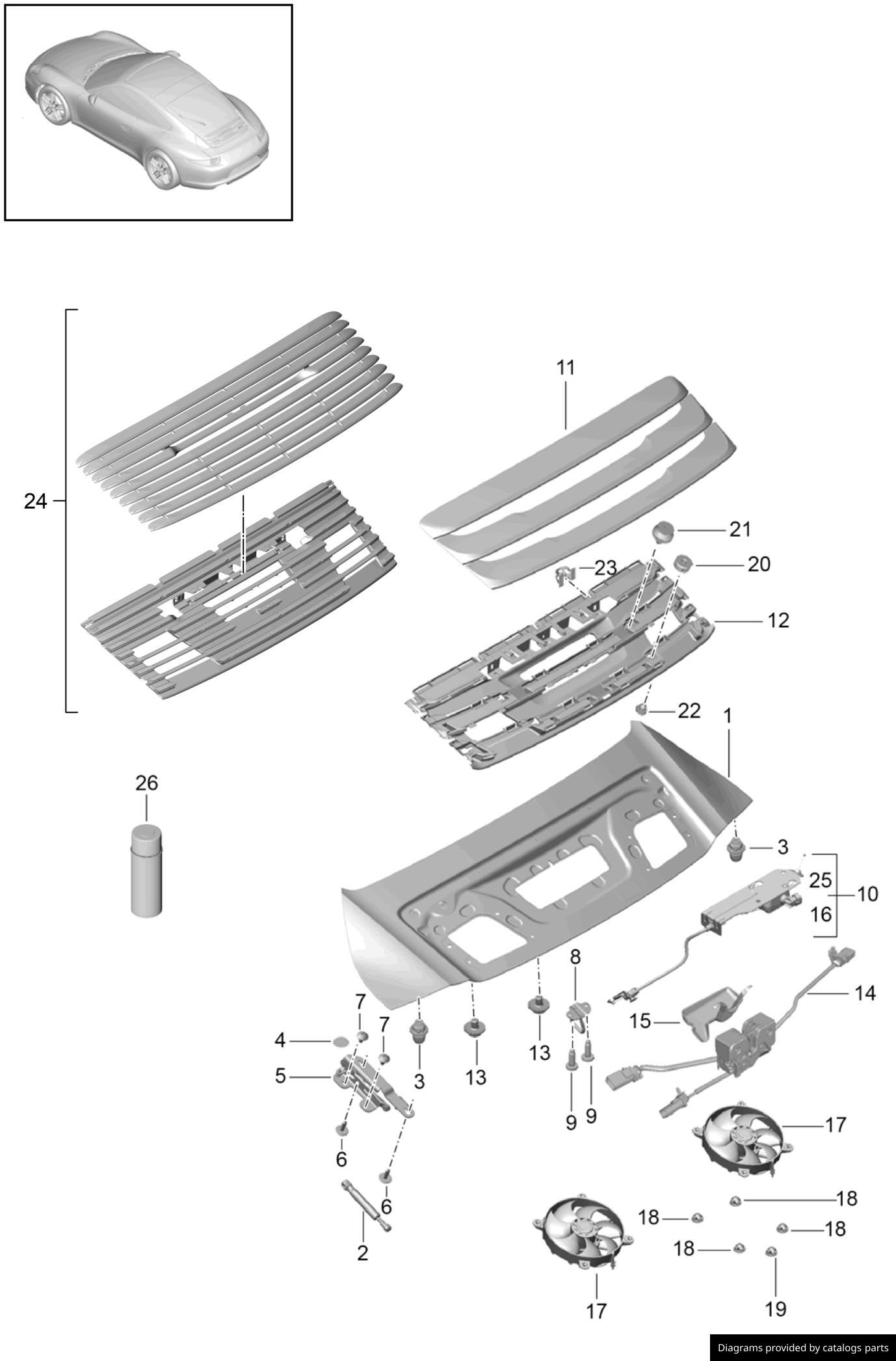 Car part diagram