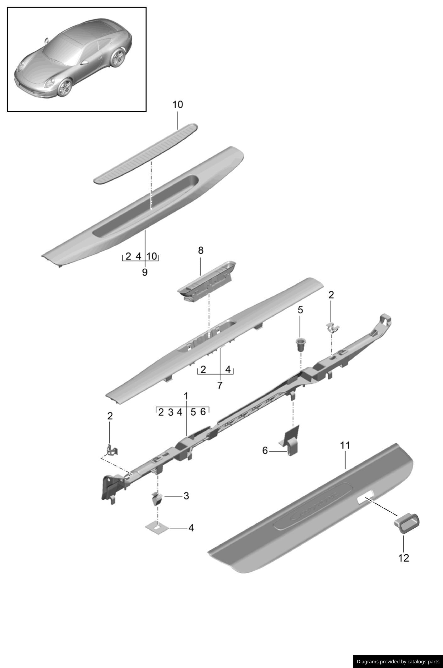 Car part diagram