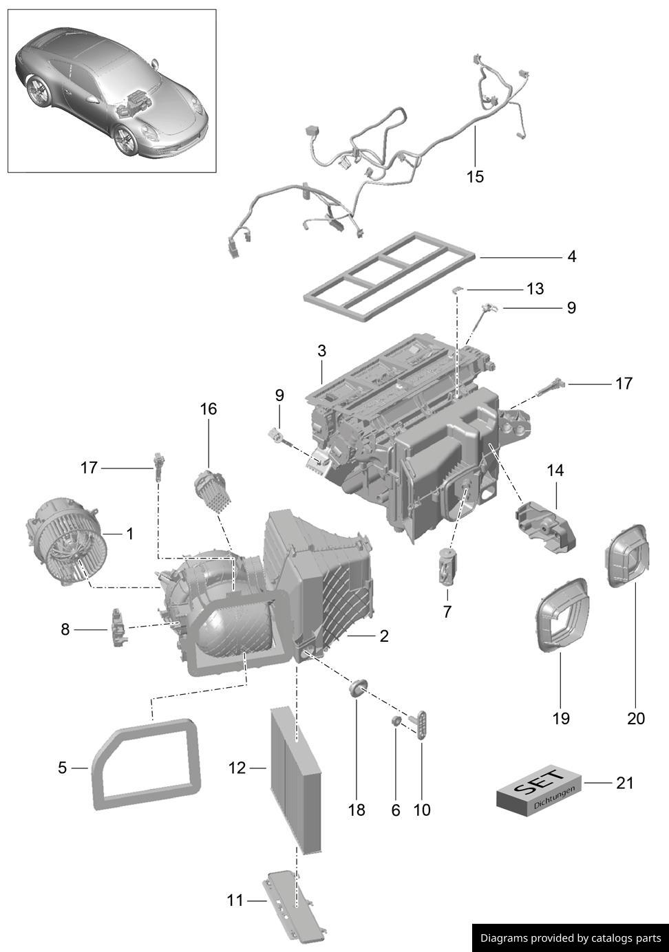 Car part diagram