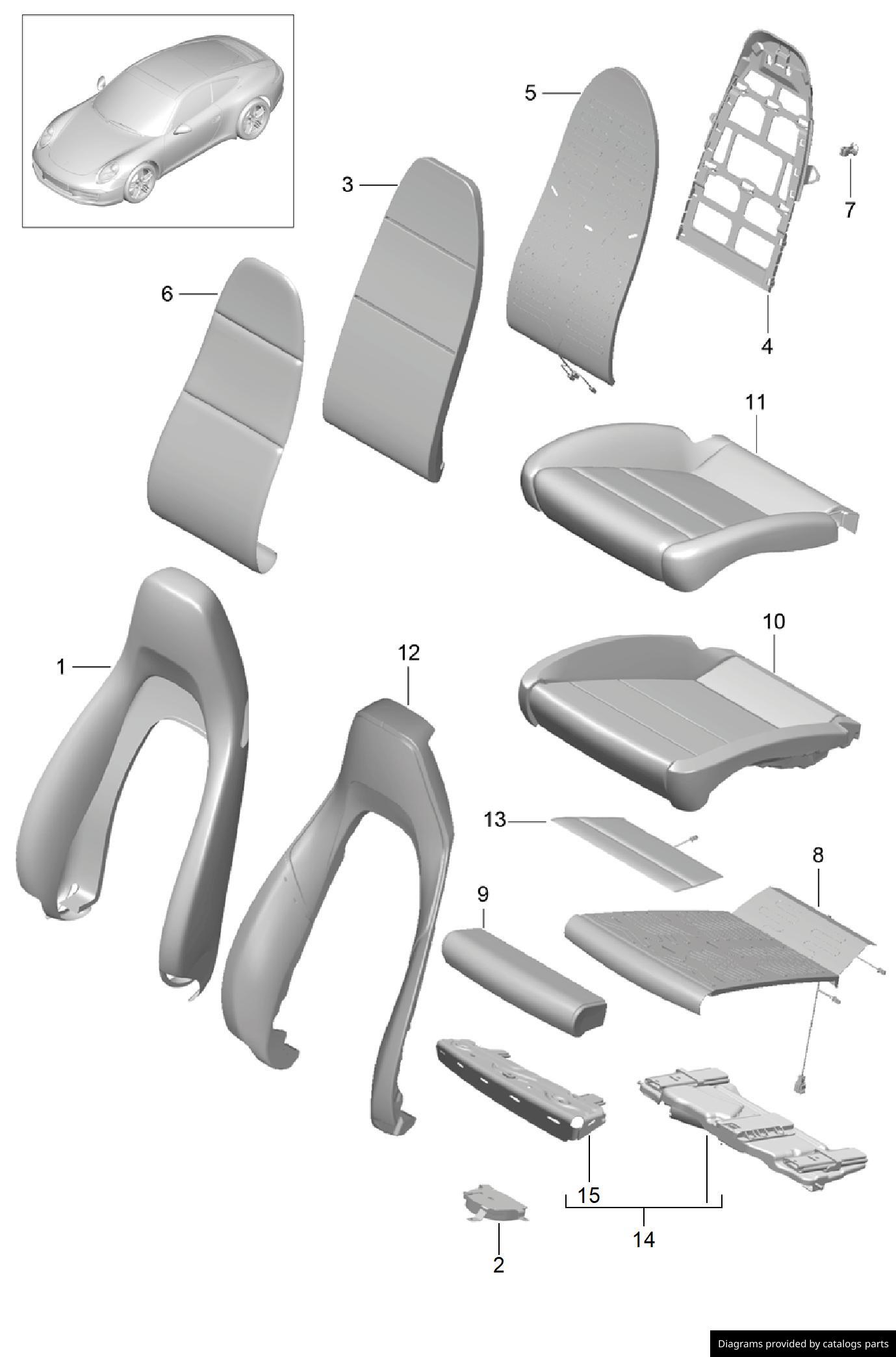 Car part diagram