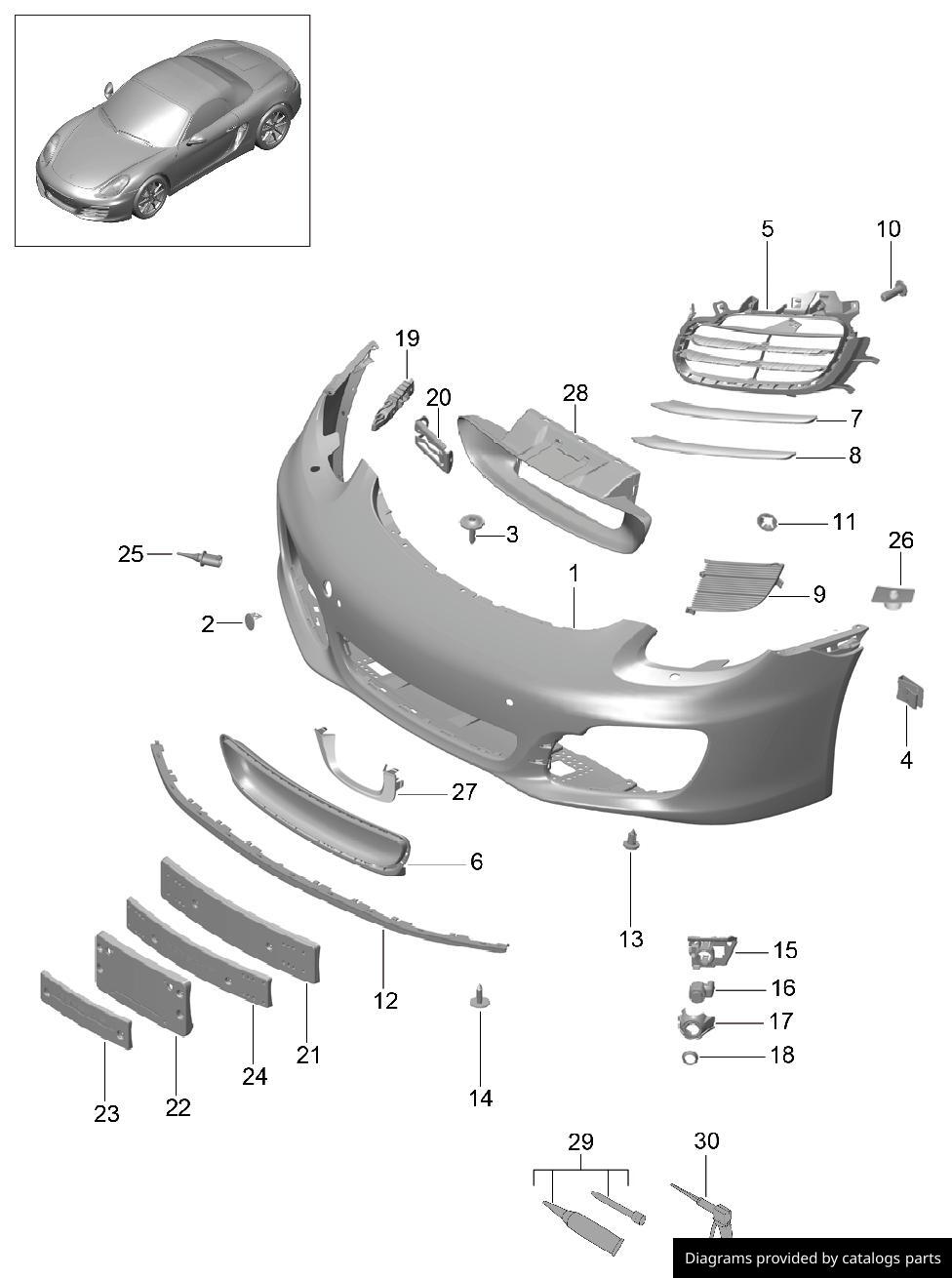 Car part diagram
