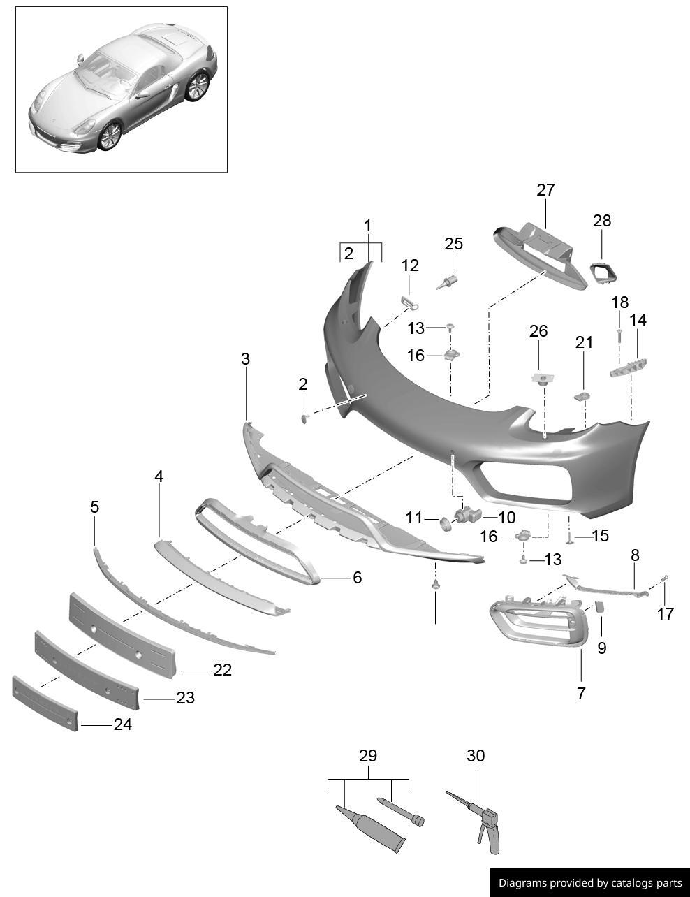 Porsche Primed 98150556405G2X LLLParts