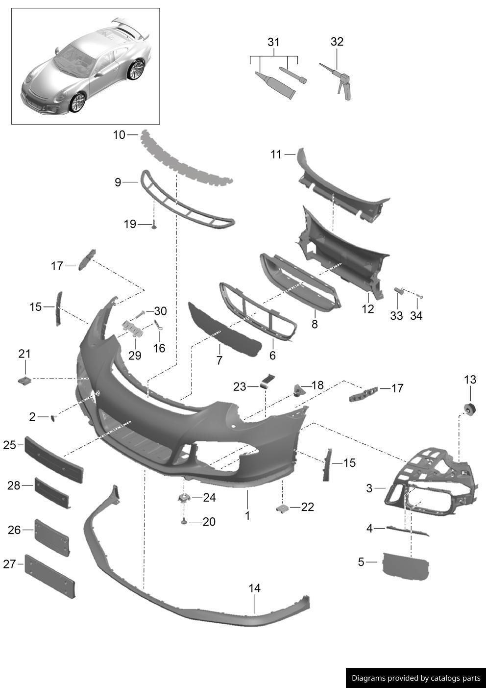 Car part diagram