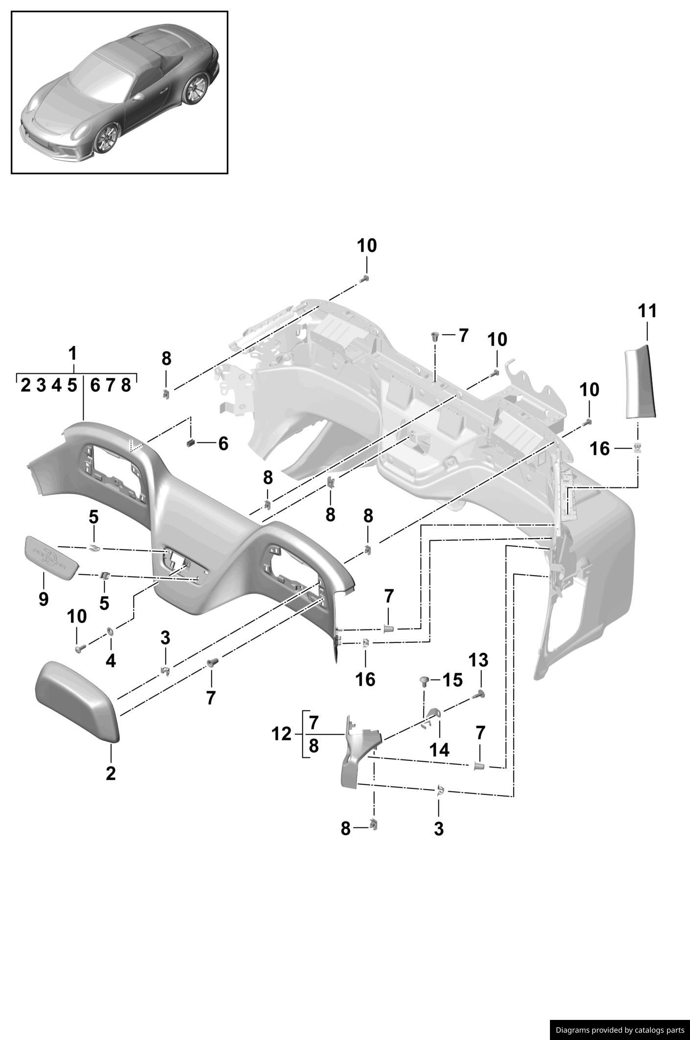 Car part diagram