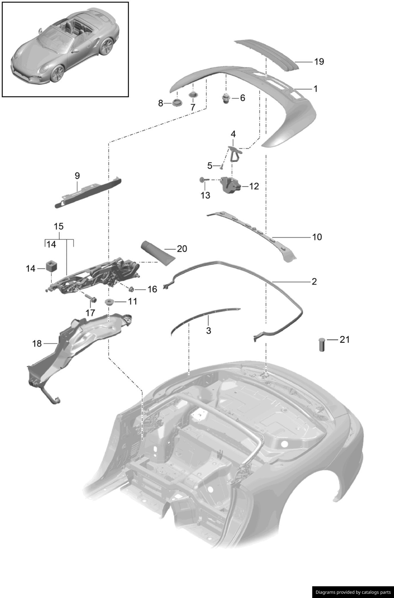 Car part diagram