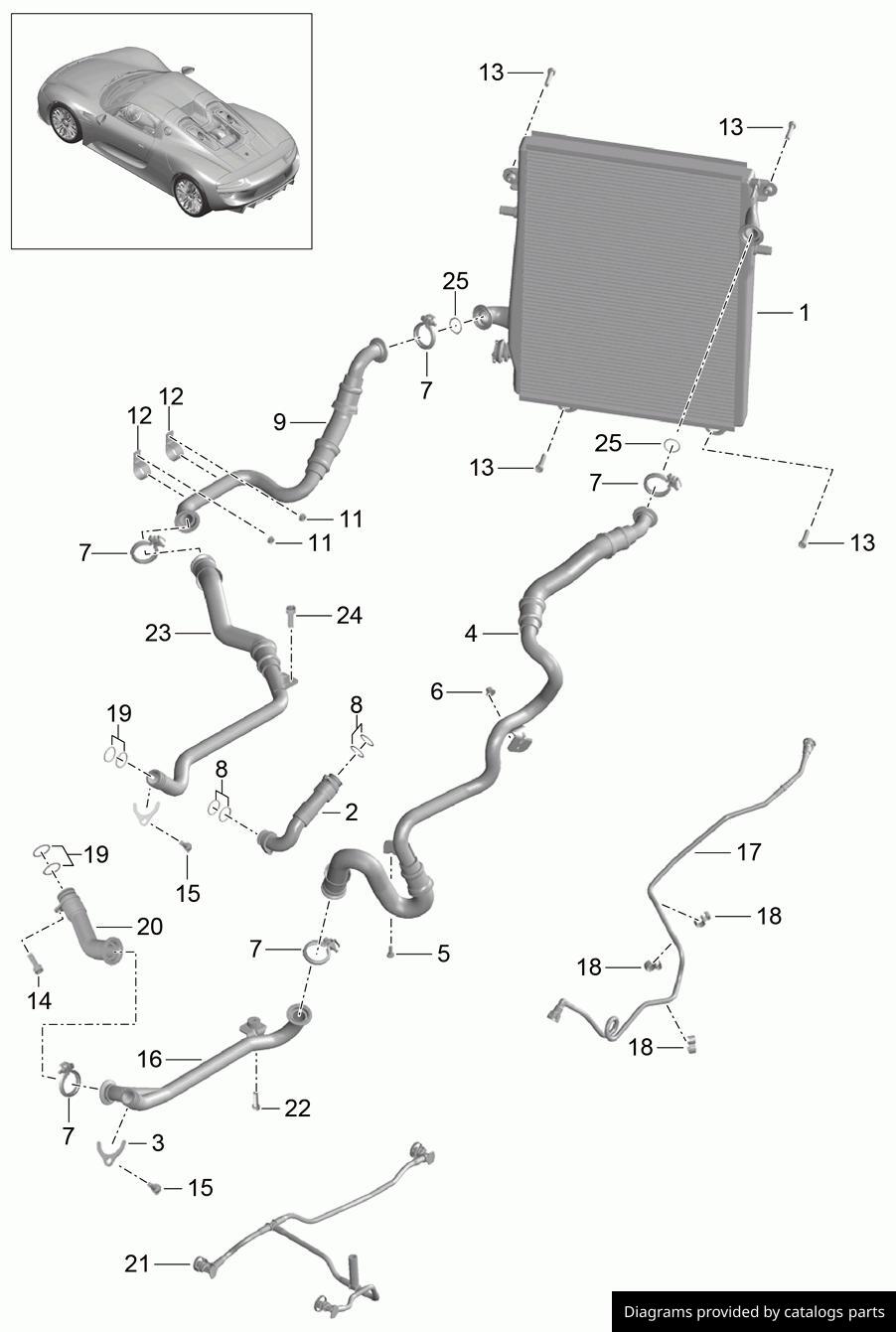 Car part diagram