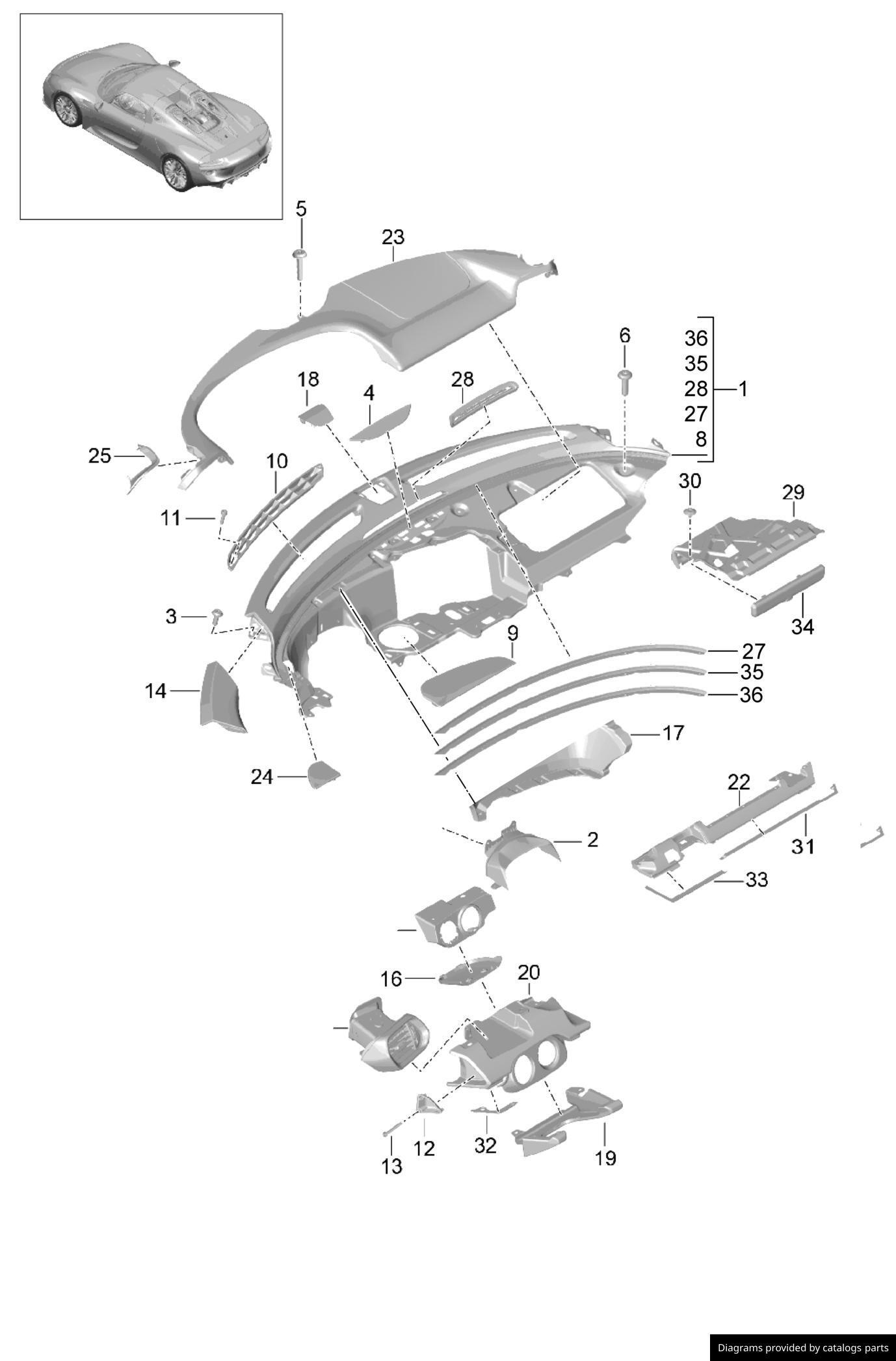 Car part diagram