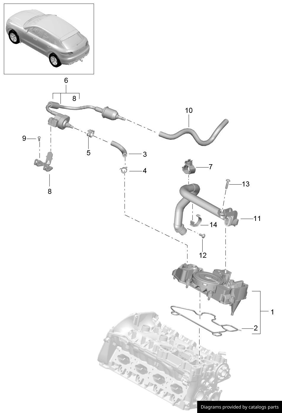 Car part diagram
