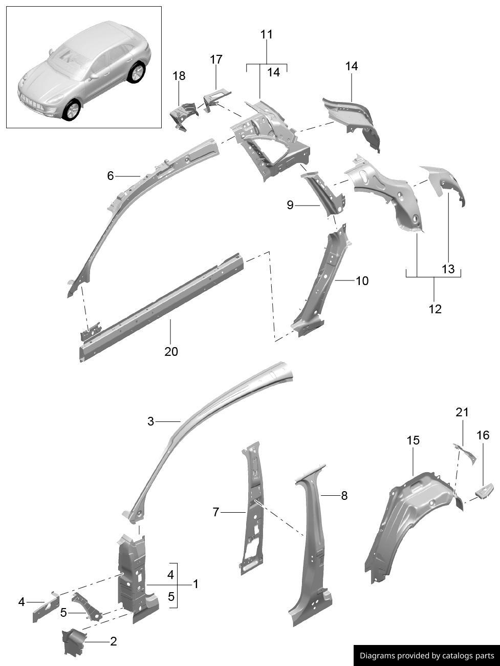 Car part diagram