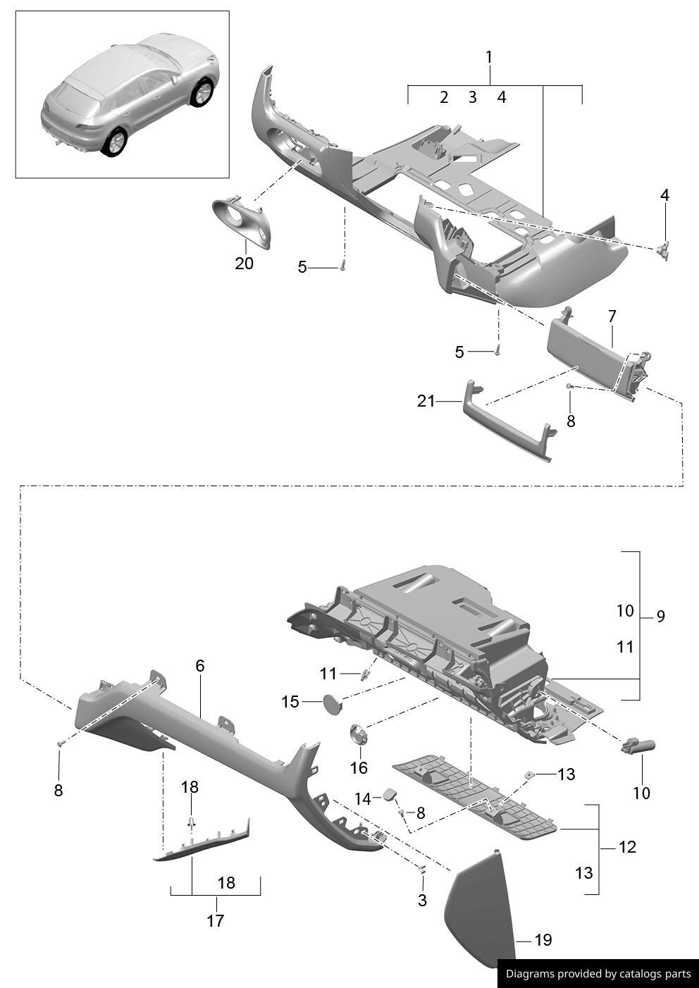 Car part diagram