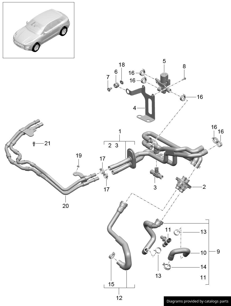 Car part diagram