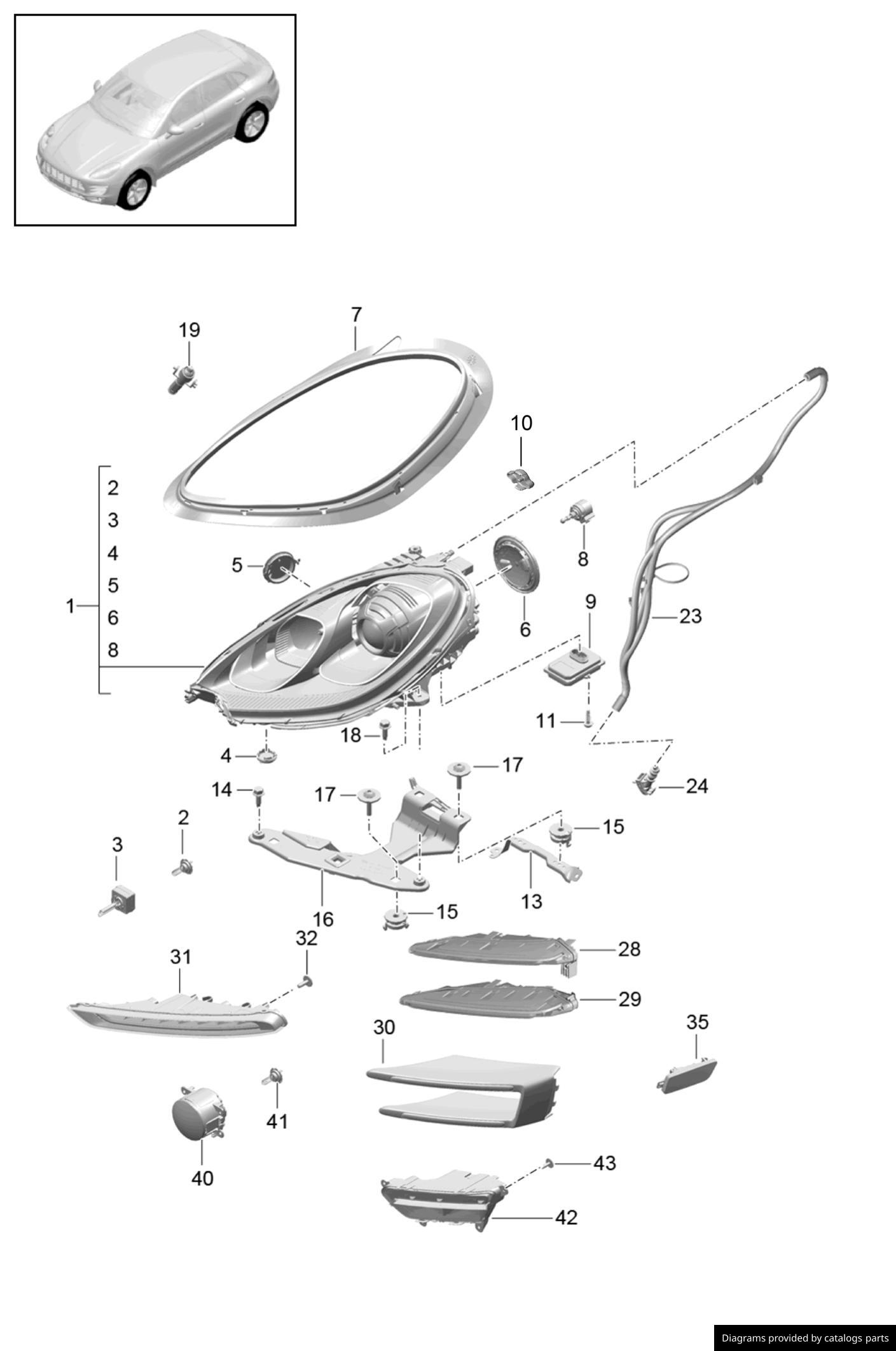 Car part diagram