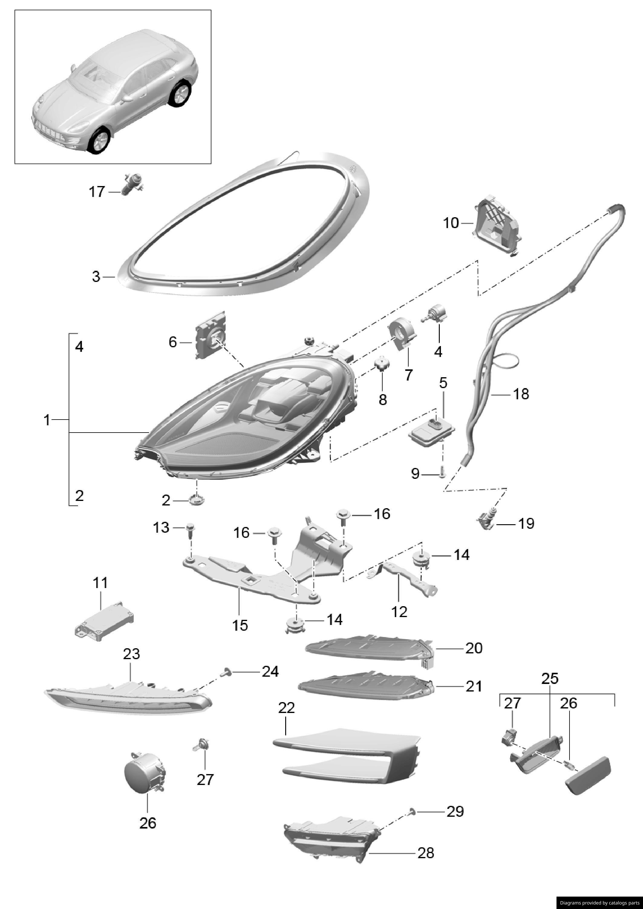 Car part diagram