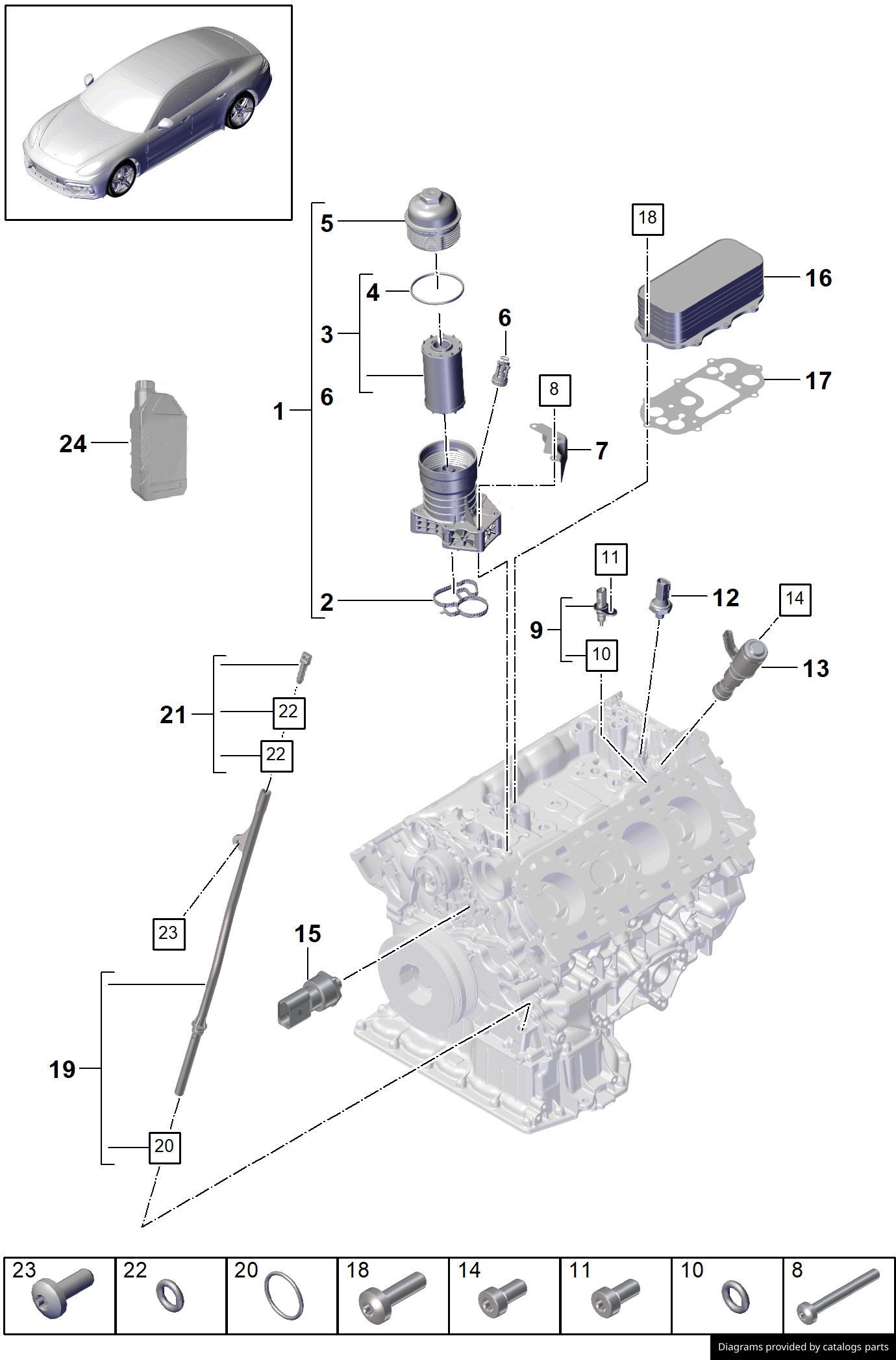 Car part diagram